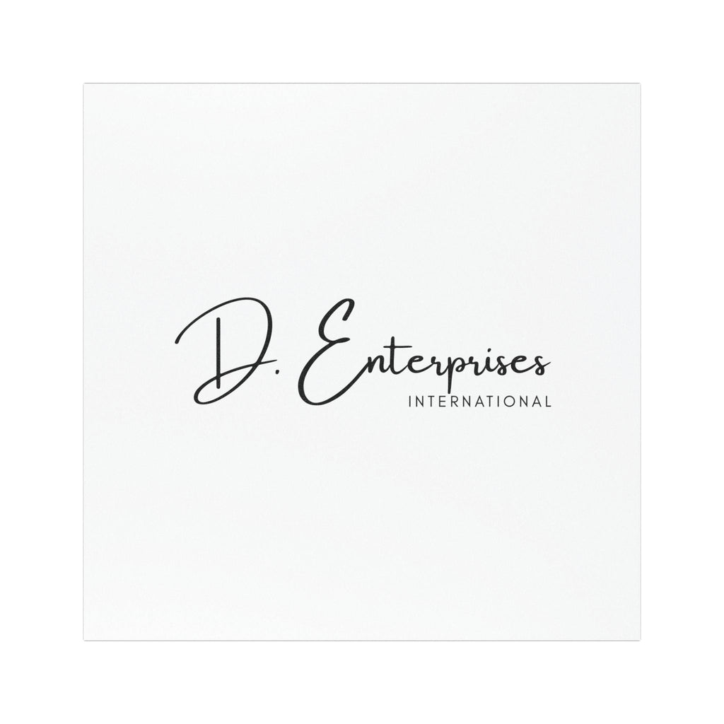 Floral Monogram Car Magnet — Custom 'D' Logo Magnetic Sign