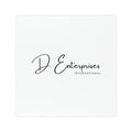 Floral Monogram Car Magnet — Custom 'D' Logo Magnetic Sign