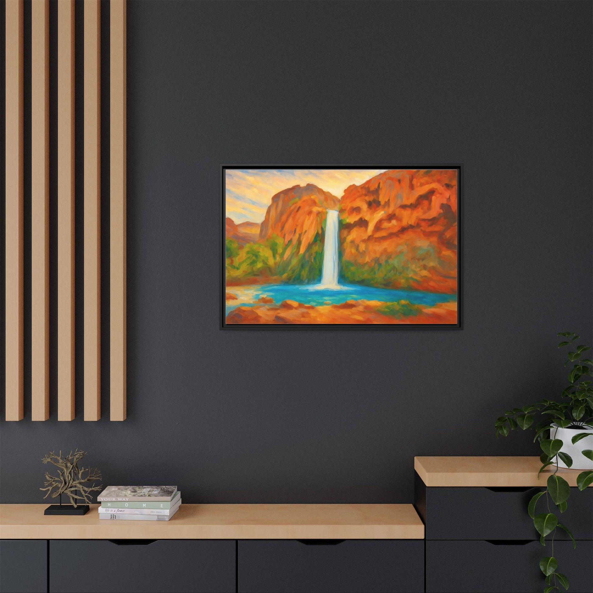 Waterfall Landscape Nature