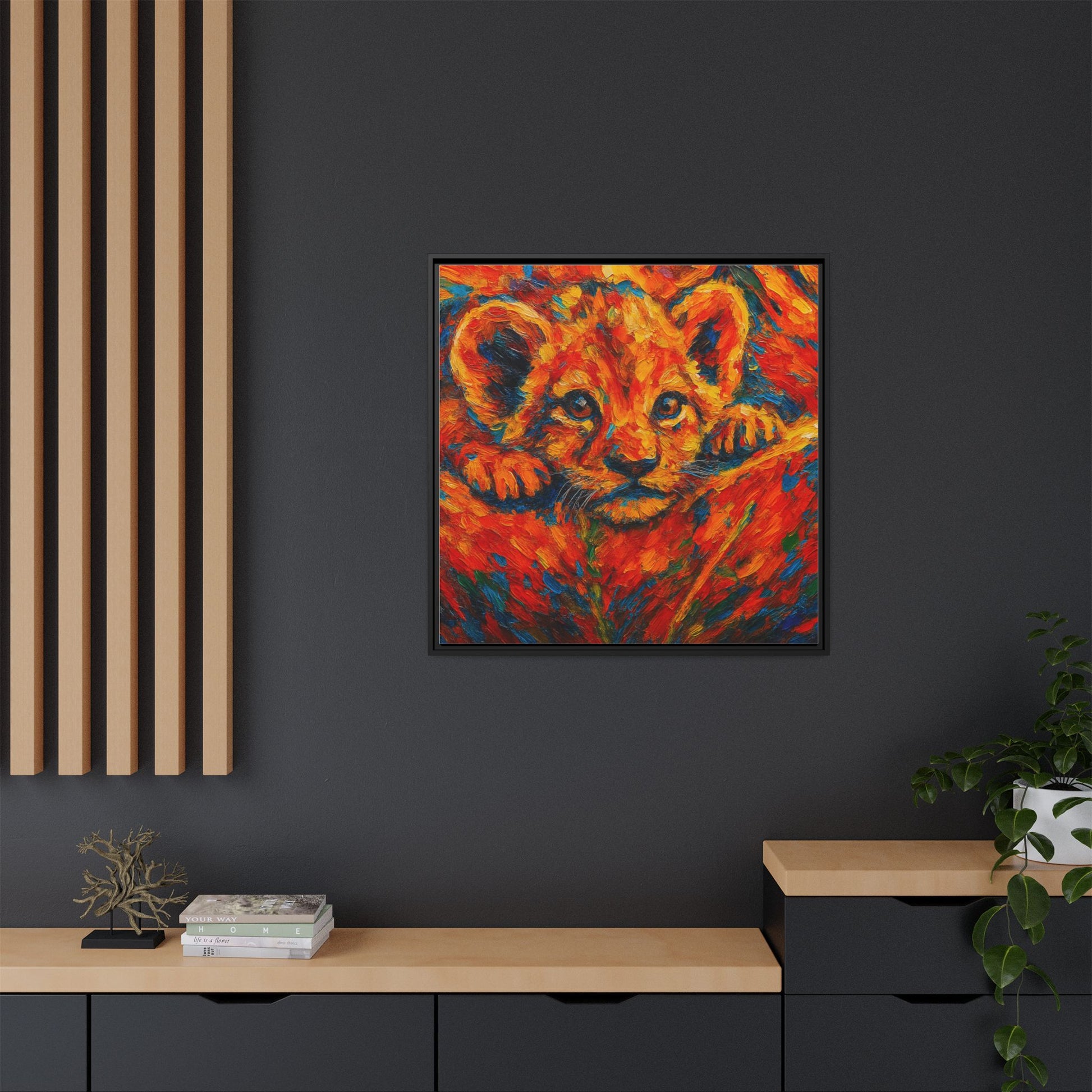 Vibrant Lion Cub