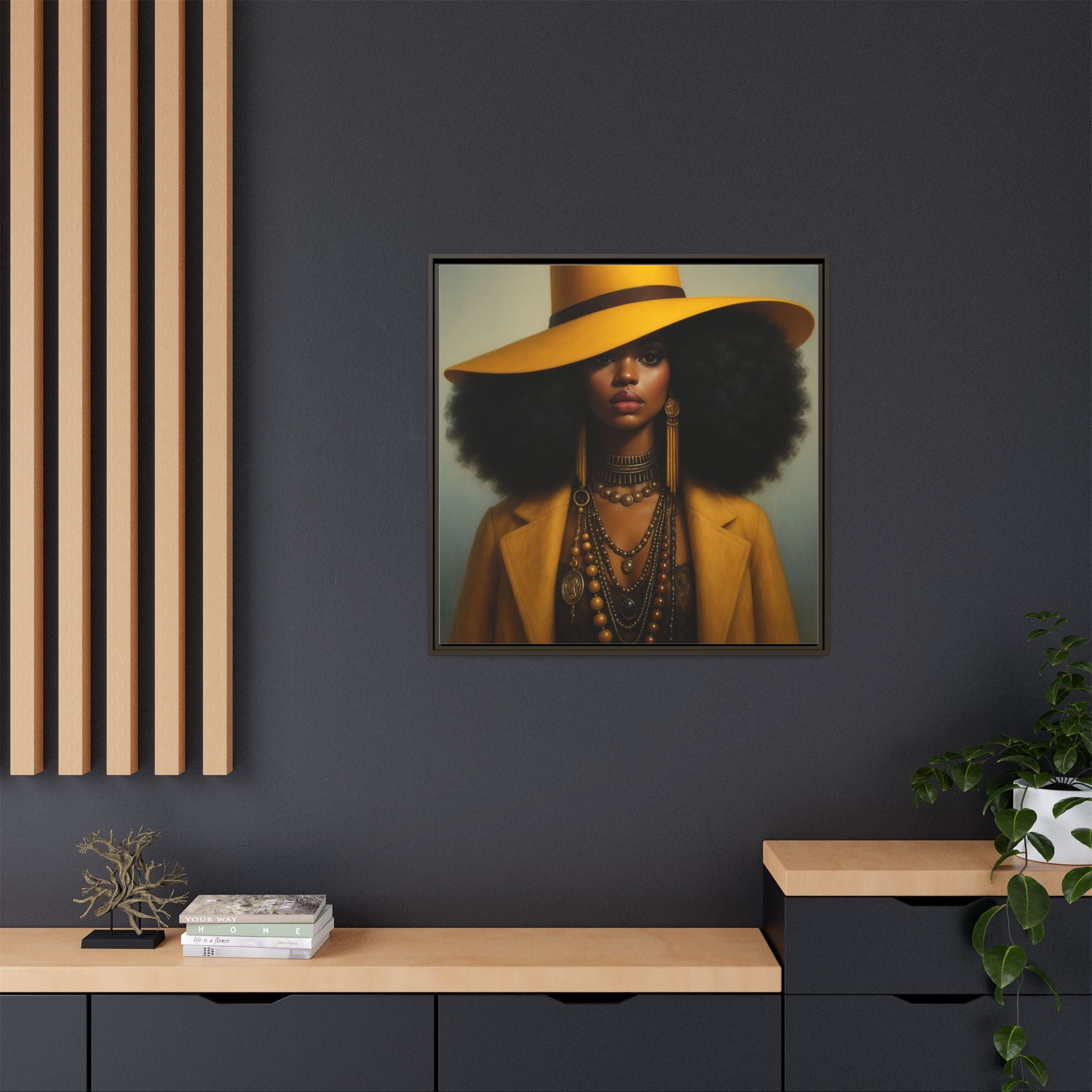 Yellow Afro Royalty of Elegance