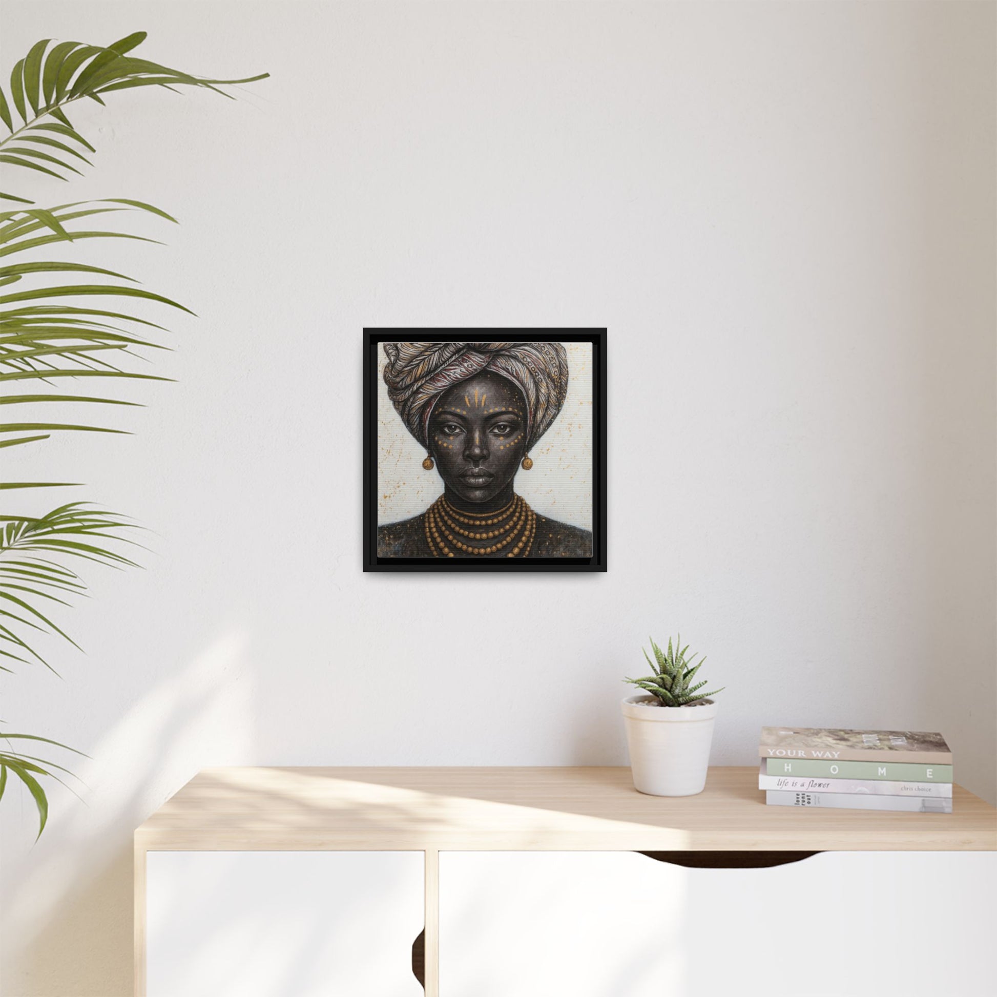 White Artistic African Lady