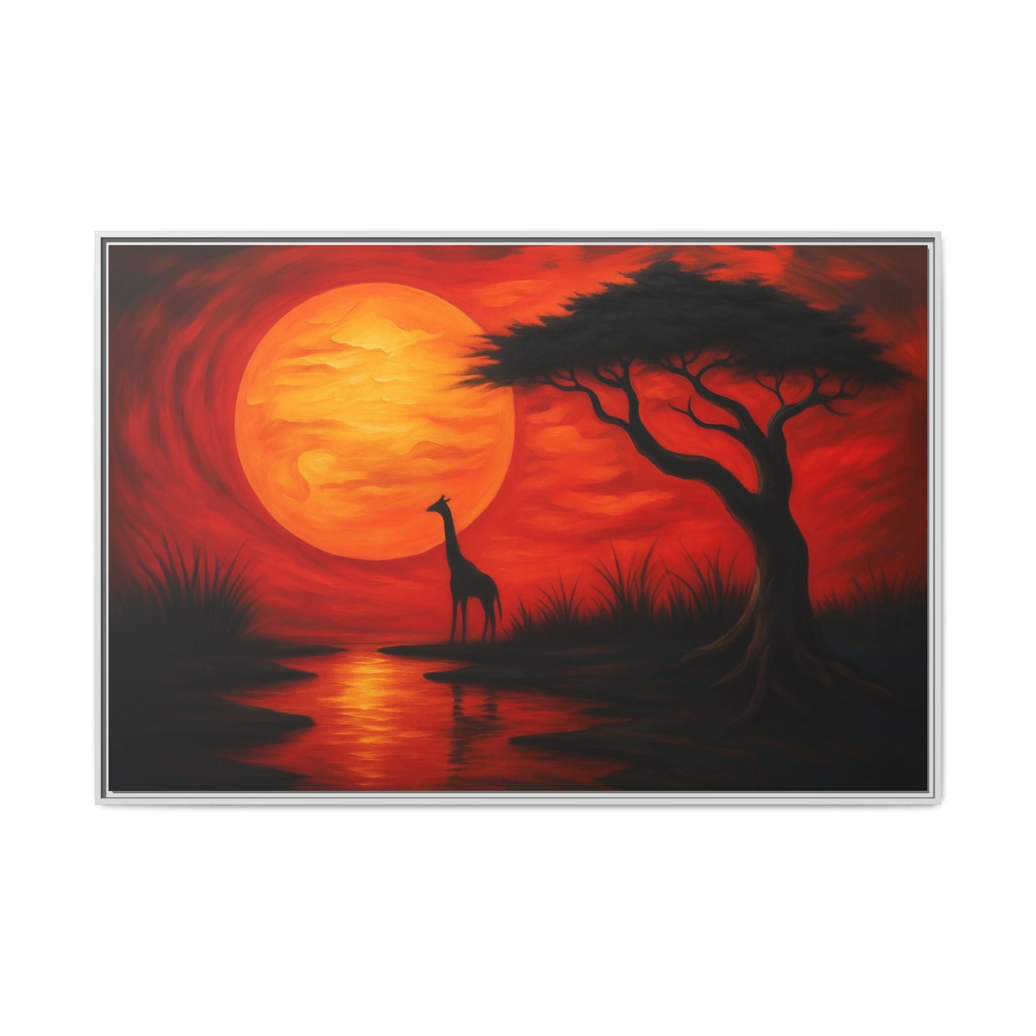 Giraffe Savanna Sunset