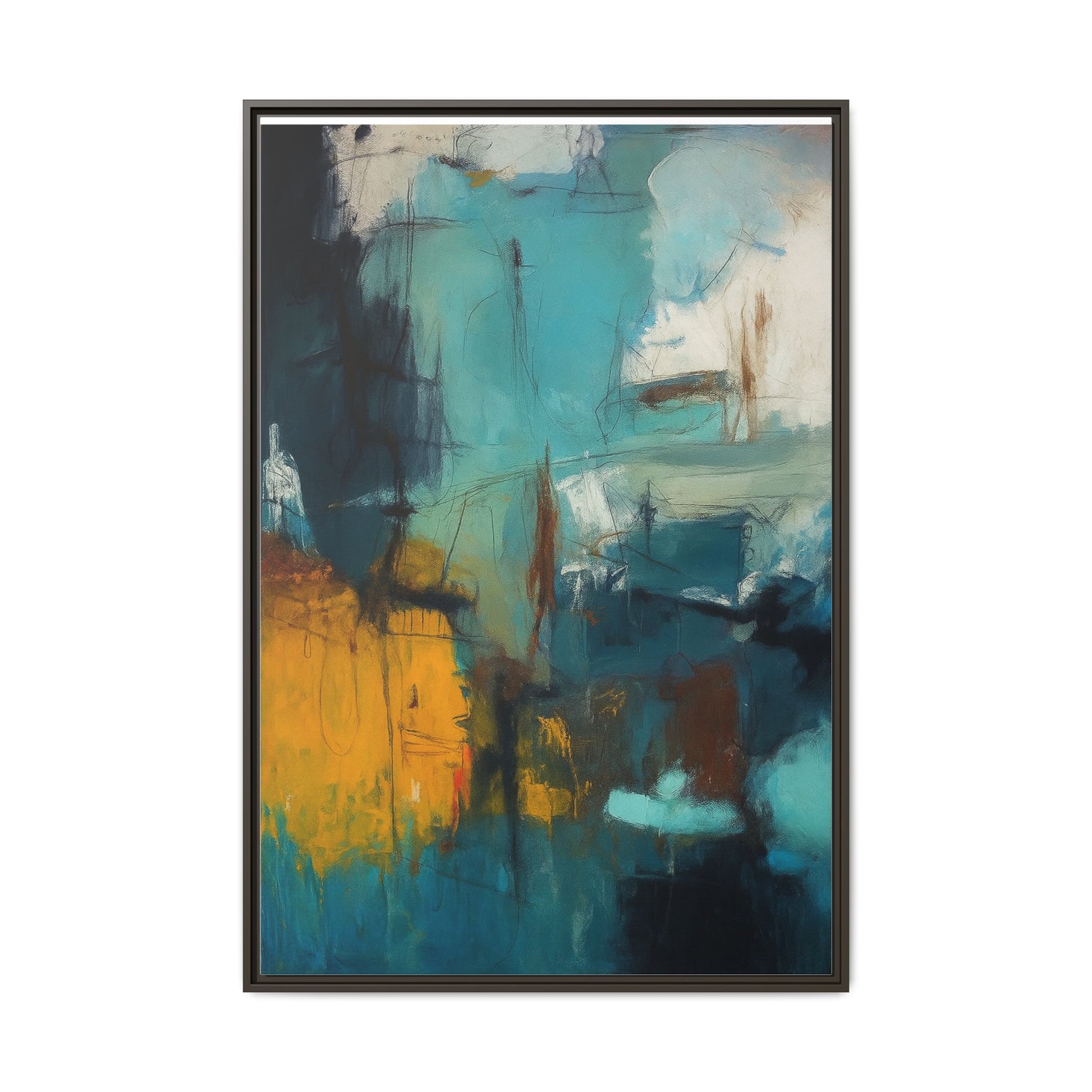 Abstract Blue Gold