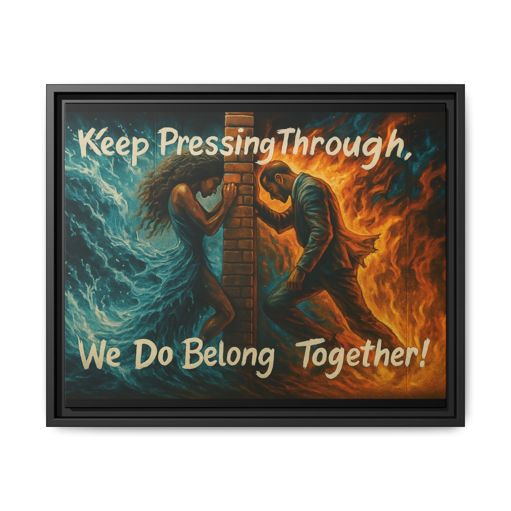 Matte Canvas, Framed (Multi-color)