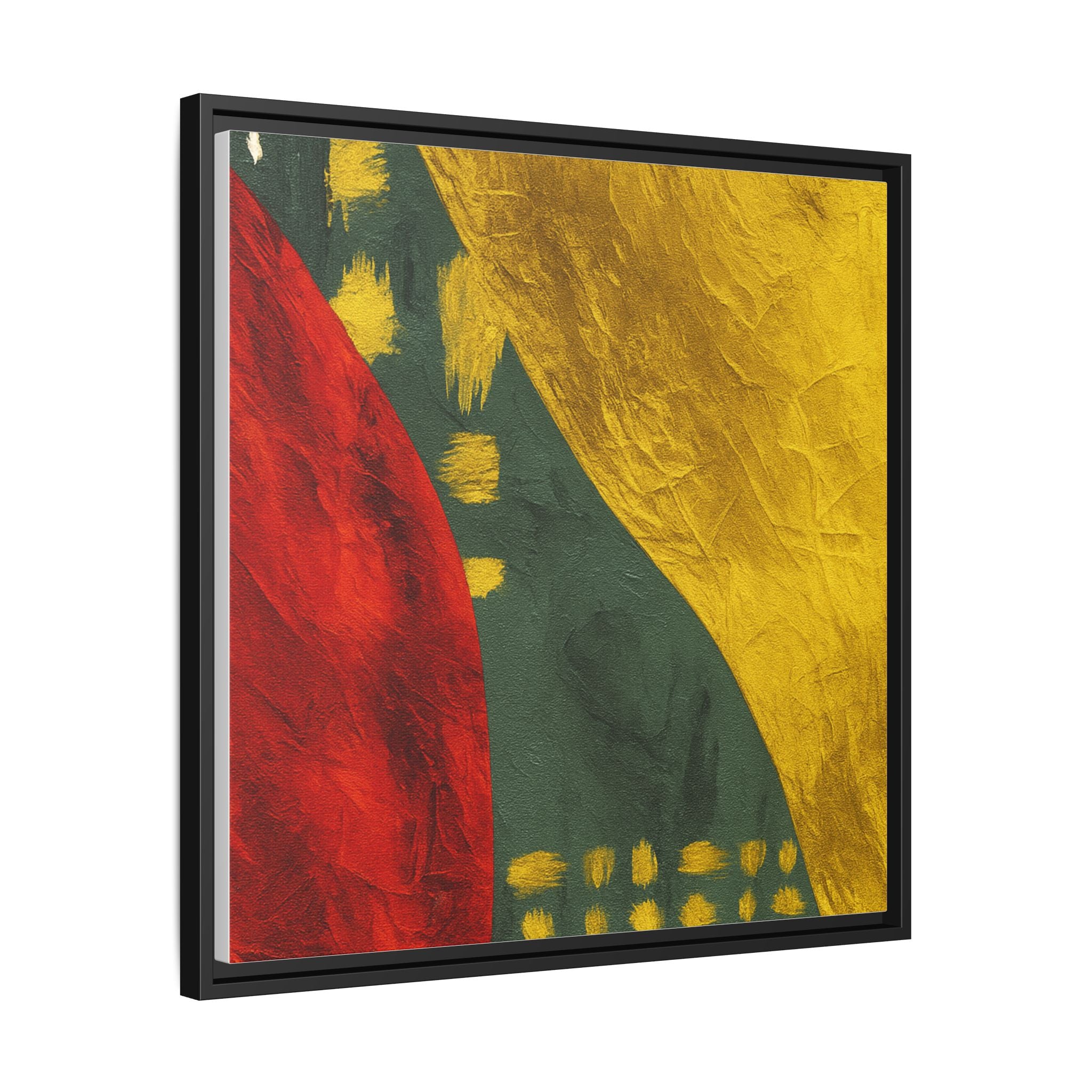 Red Green Gold Abstract