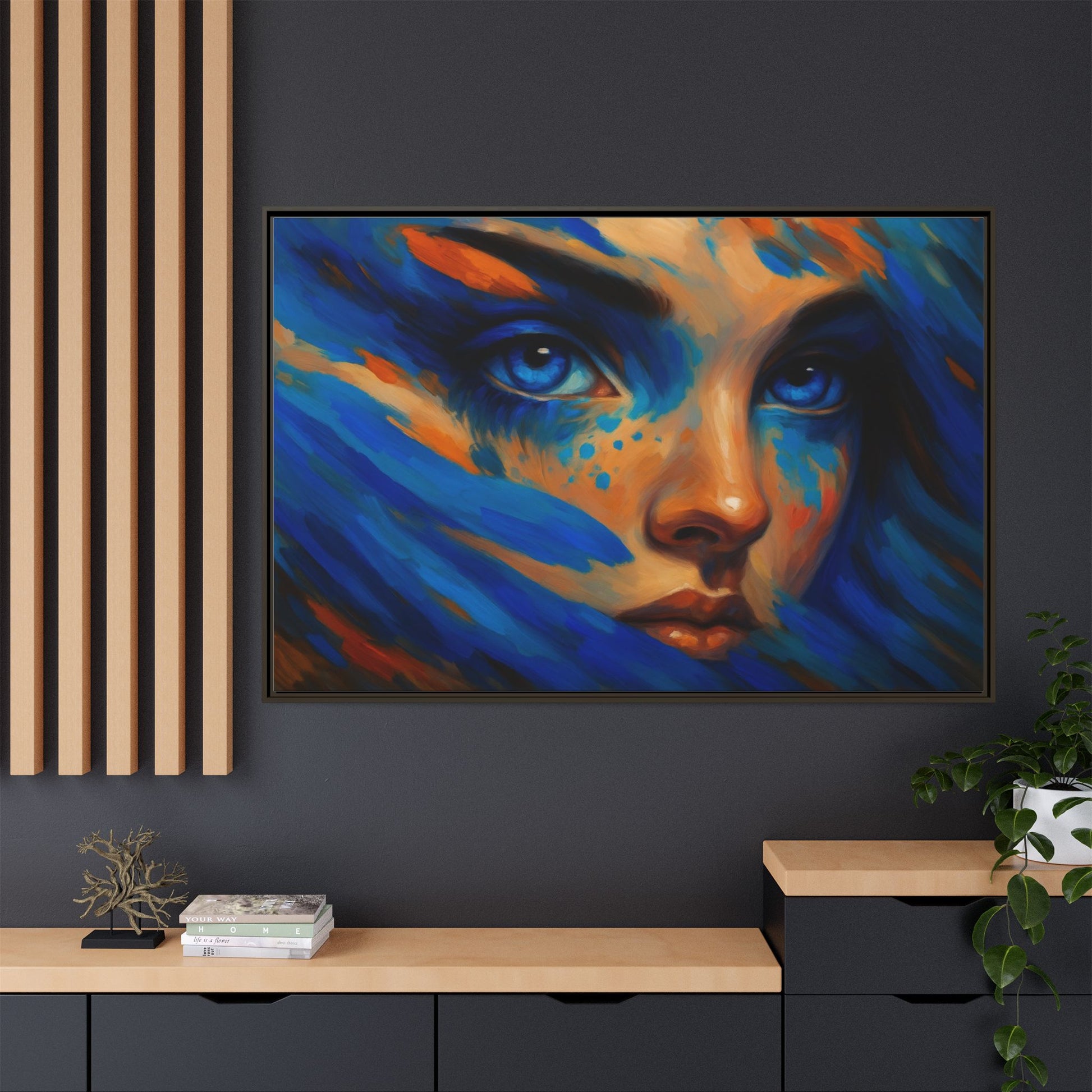 Vibrant Lady Blue Wave