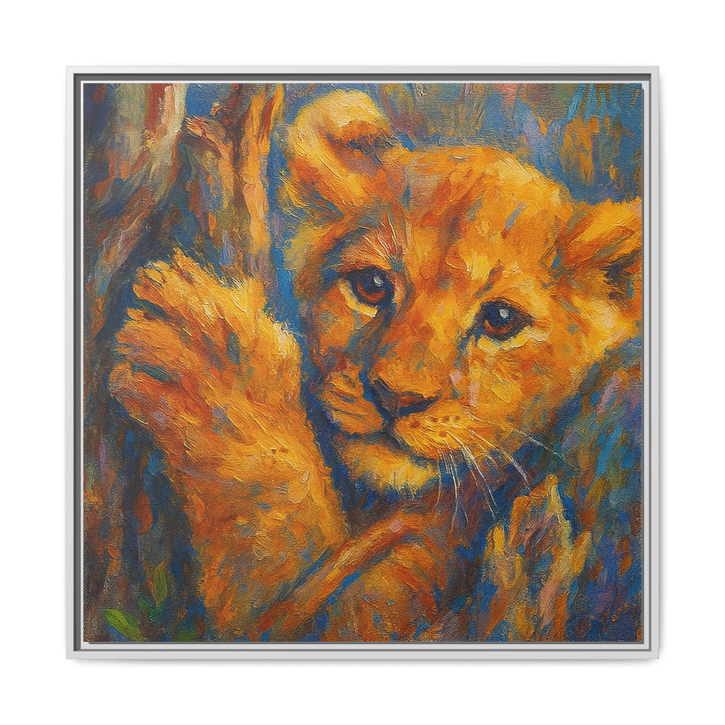 Lion Cub in Tree