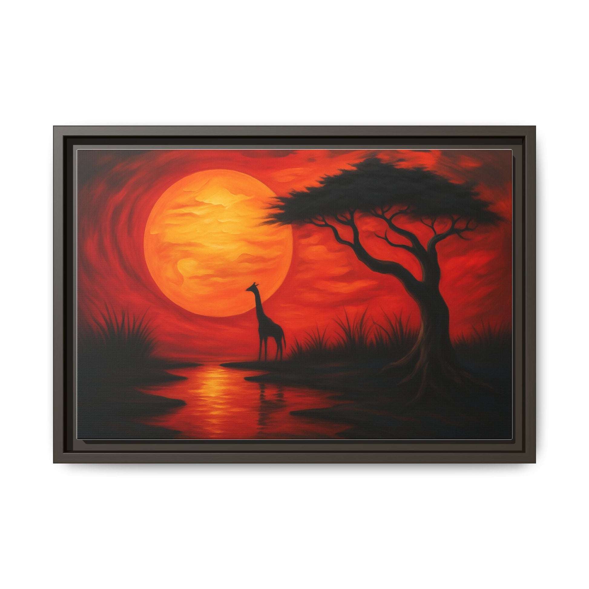 Giraffe Savanna Sunset