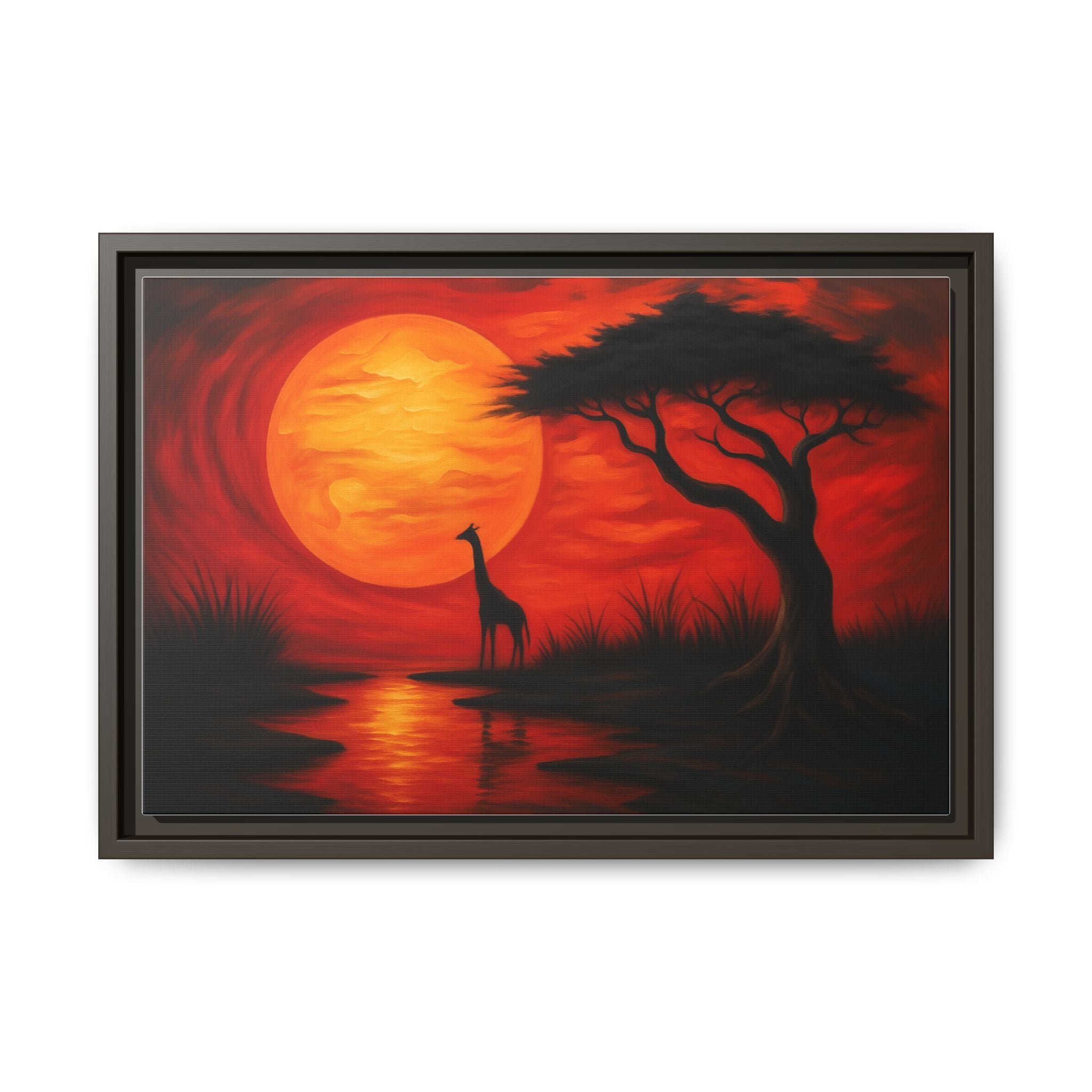 Giraffe Savanna Sunset