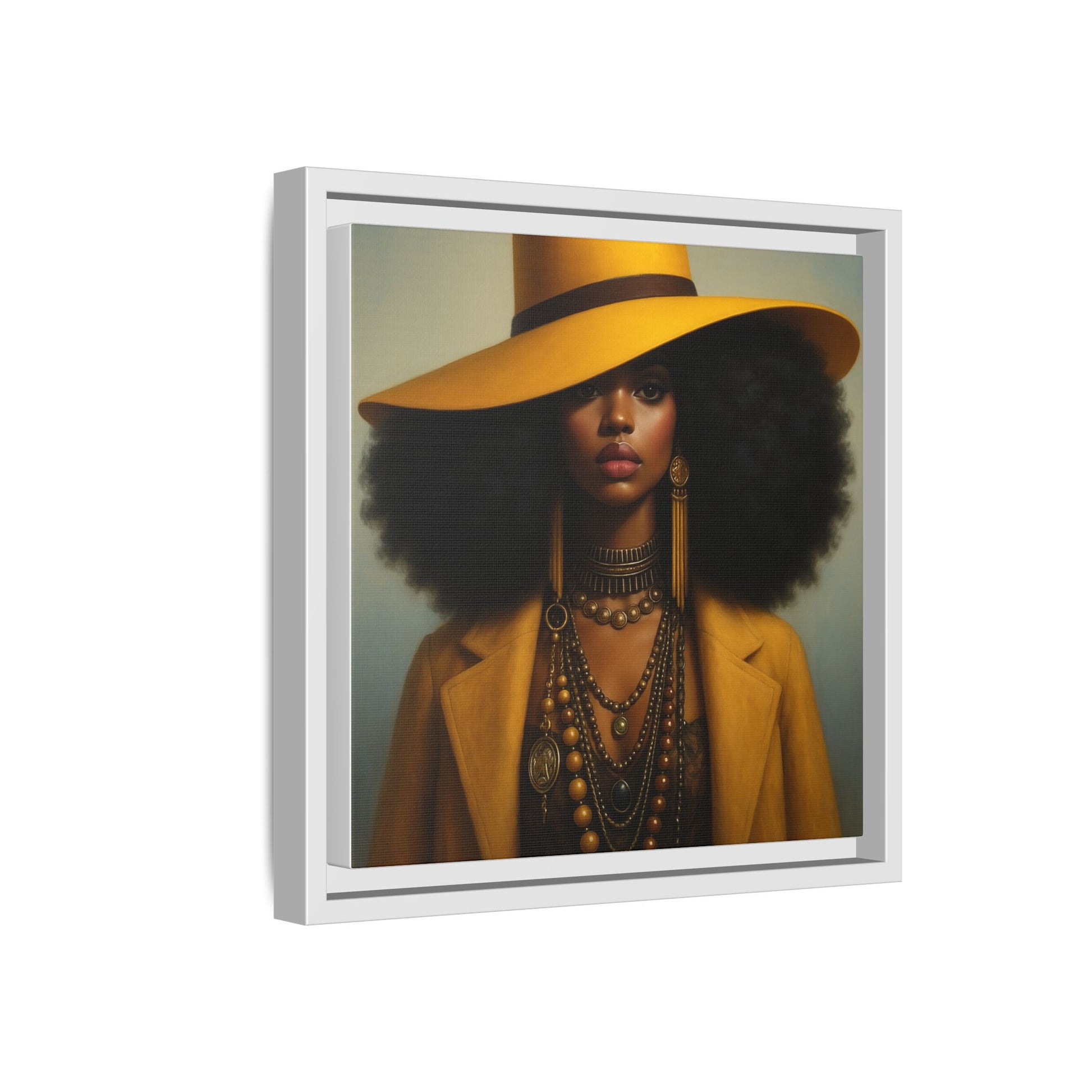 Yellow Afro Royalty of Elegance