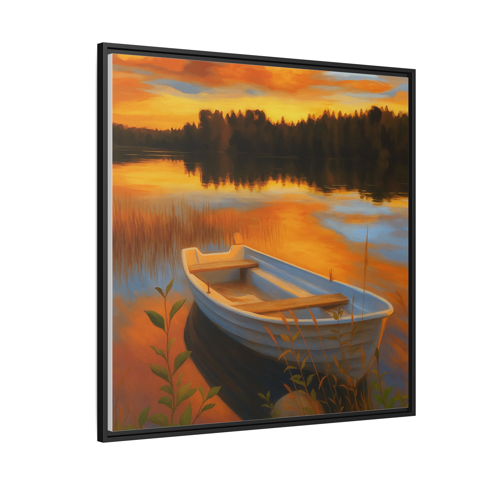 Sunset Boat Reflections