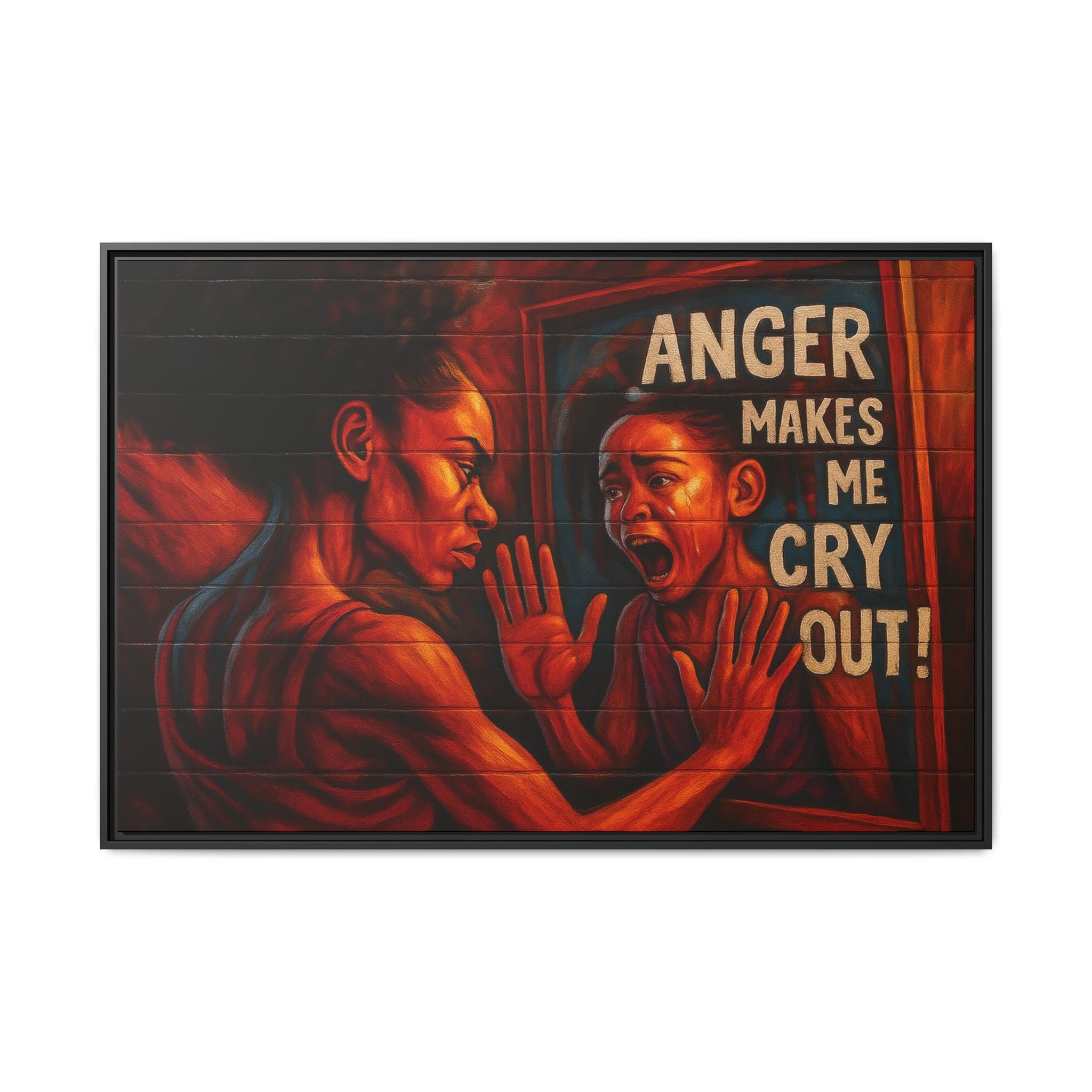Framed Wall Art - Emotionally Resonant Canvas, Inspirational Home Decor, Powerful Motivational Gift, Unique Art for Self-Reflection
