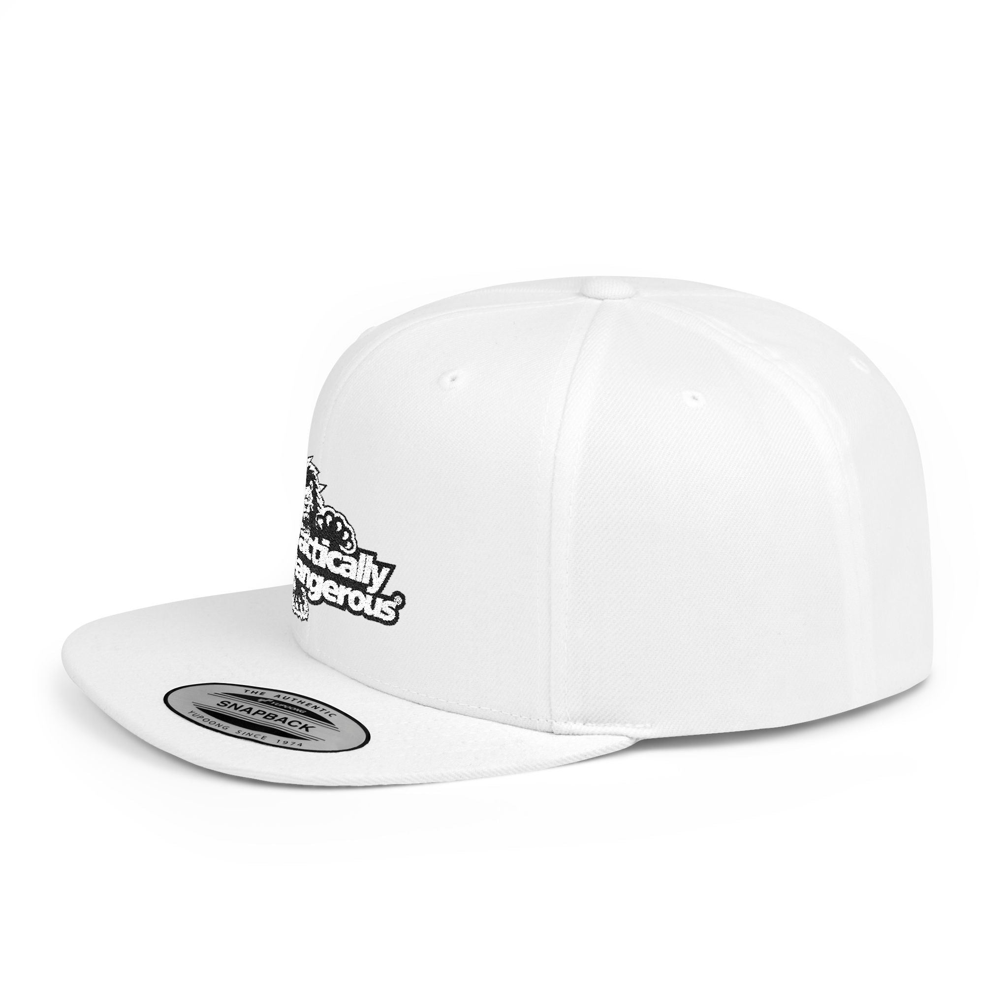 Snapback Hat — "Tactically Dangerous" Lion Patch Flat-Bill Cap