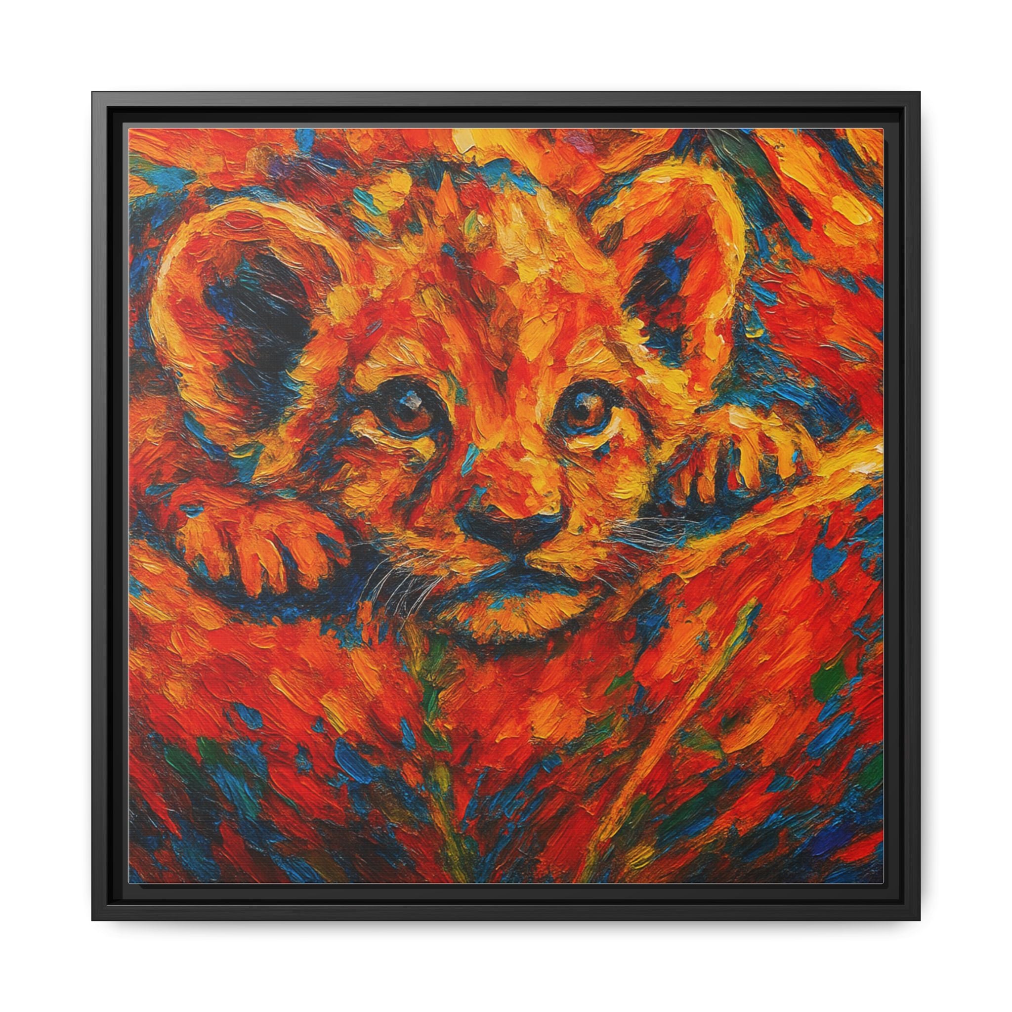 Vibrant Lion Cub