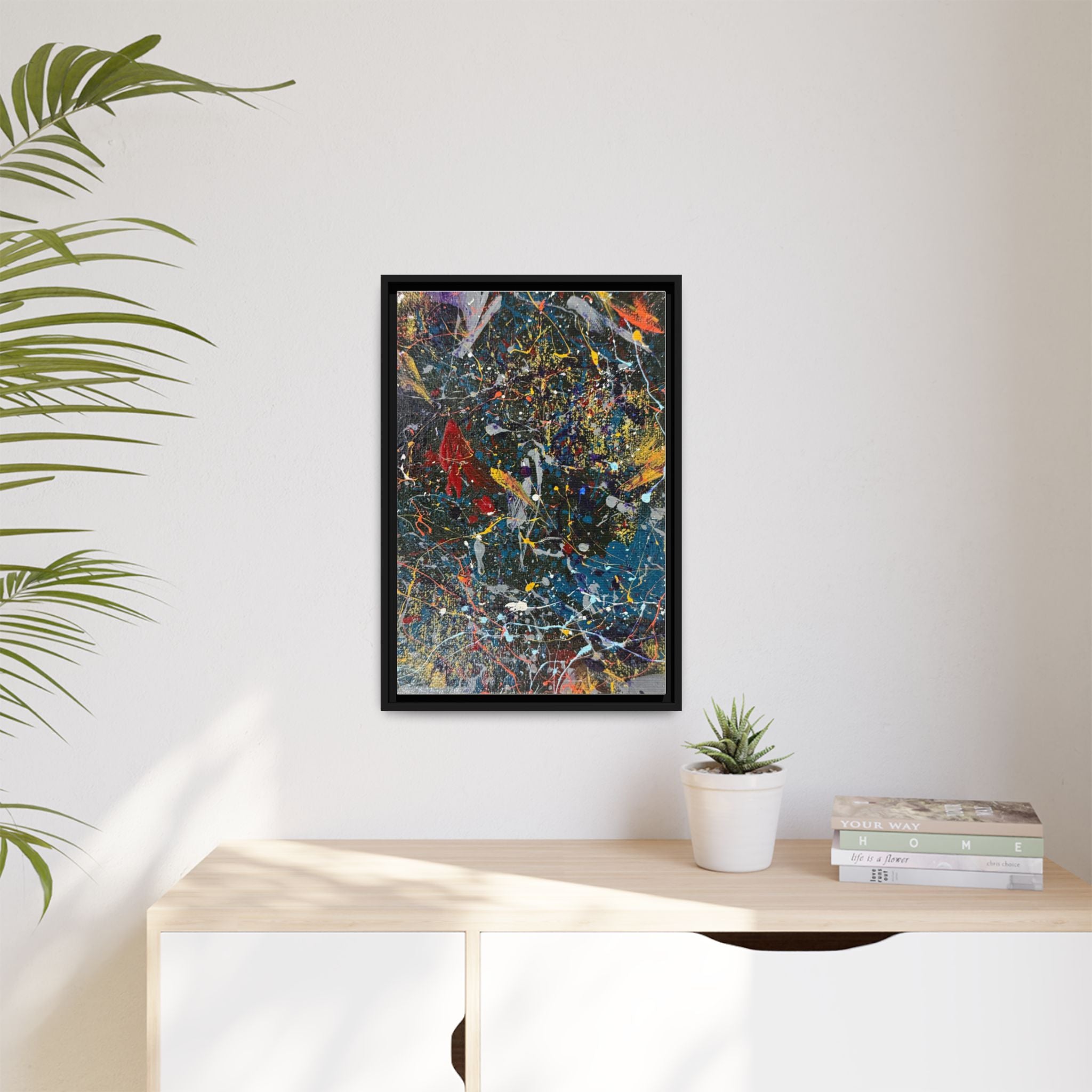 Colorful Abstract Framed Canvas Art