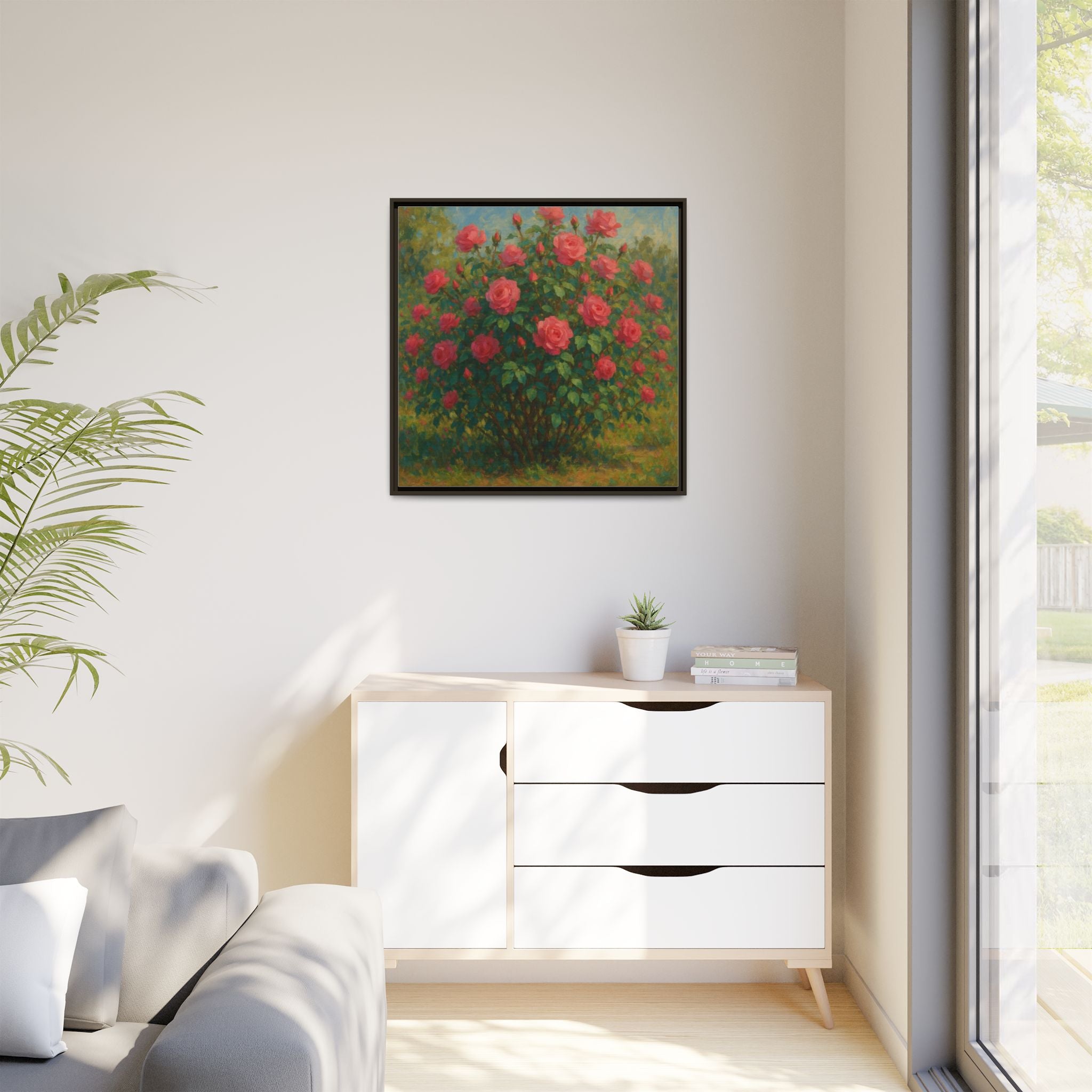 Pink Rose Bush