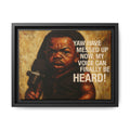 Framed Art Print of Empowering Voice Illustration, Home Decor, Gift for Podcasters, Unique Wall Art, Inspiring Room Accent