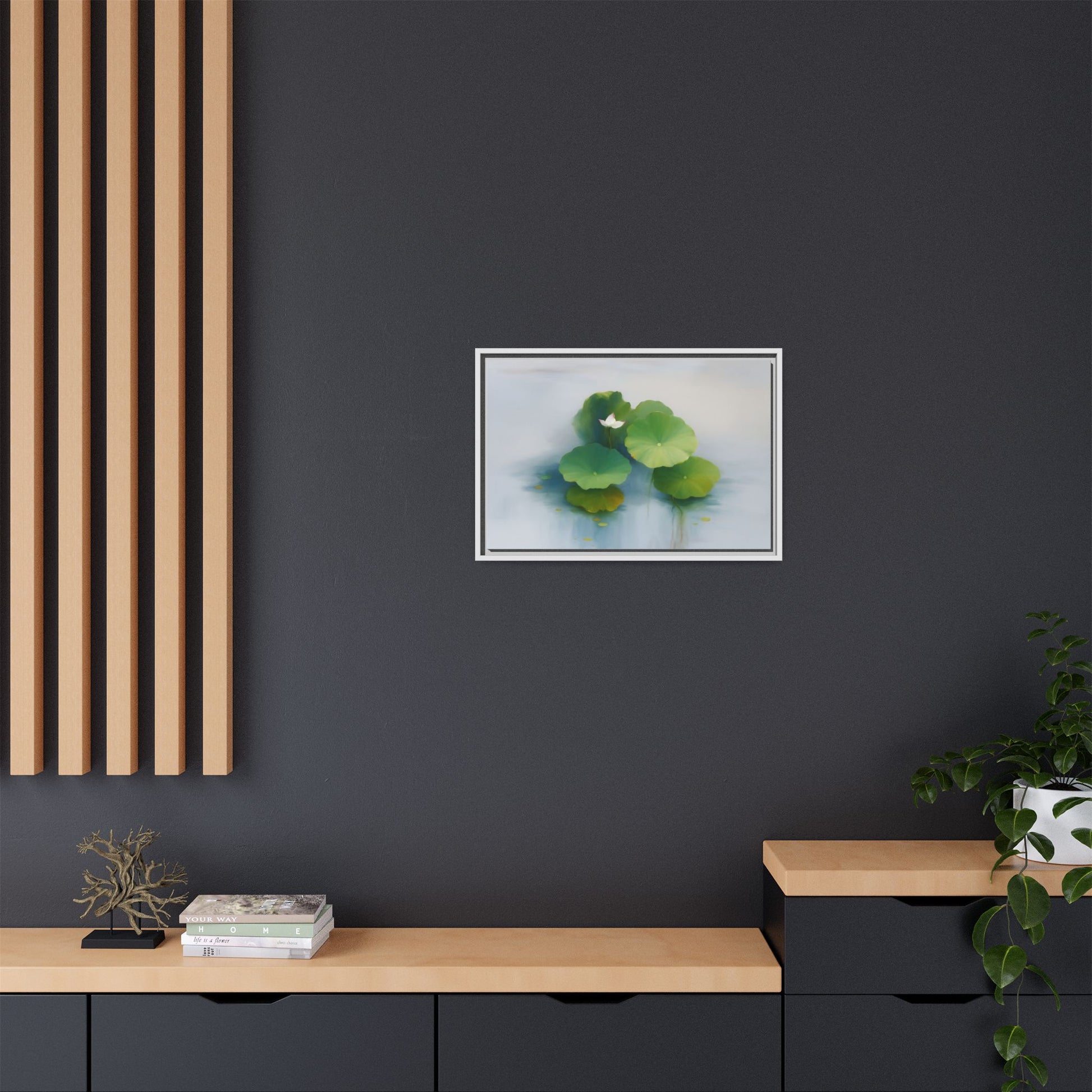 Serene Green Lotus
