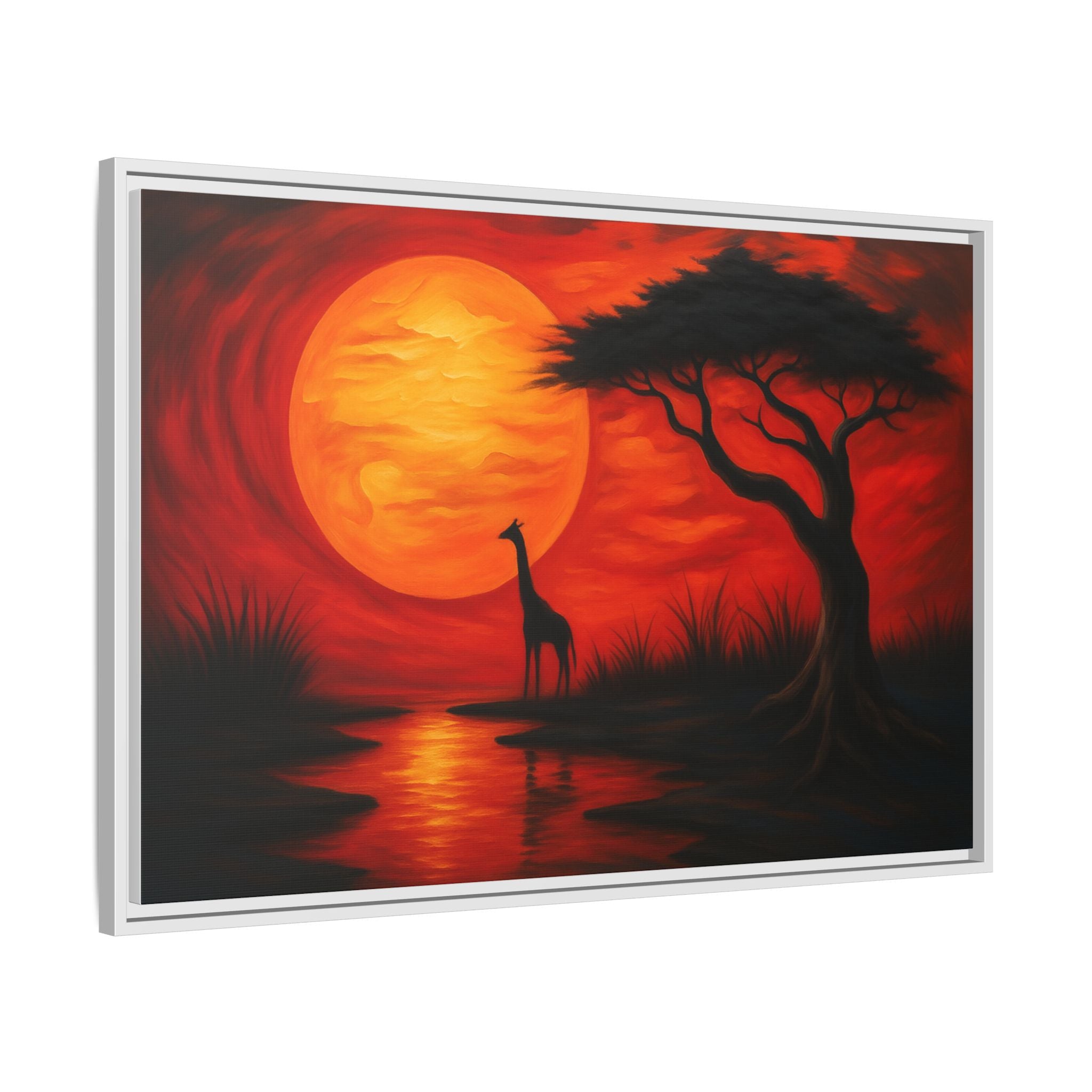 Giraffe Savanna Sunset