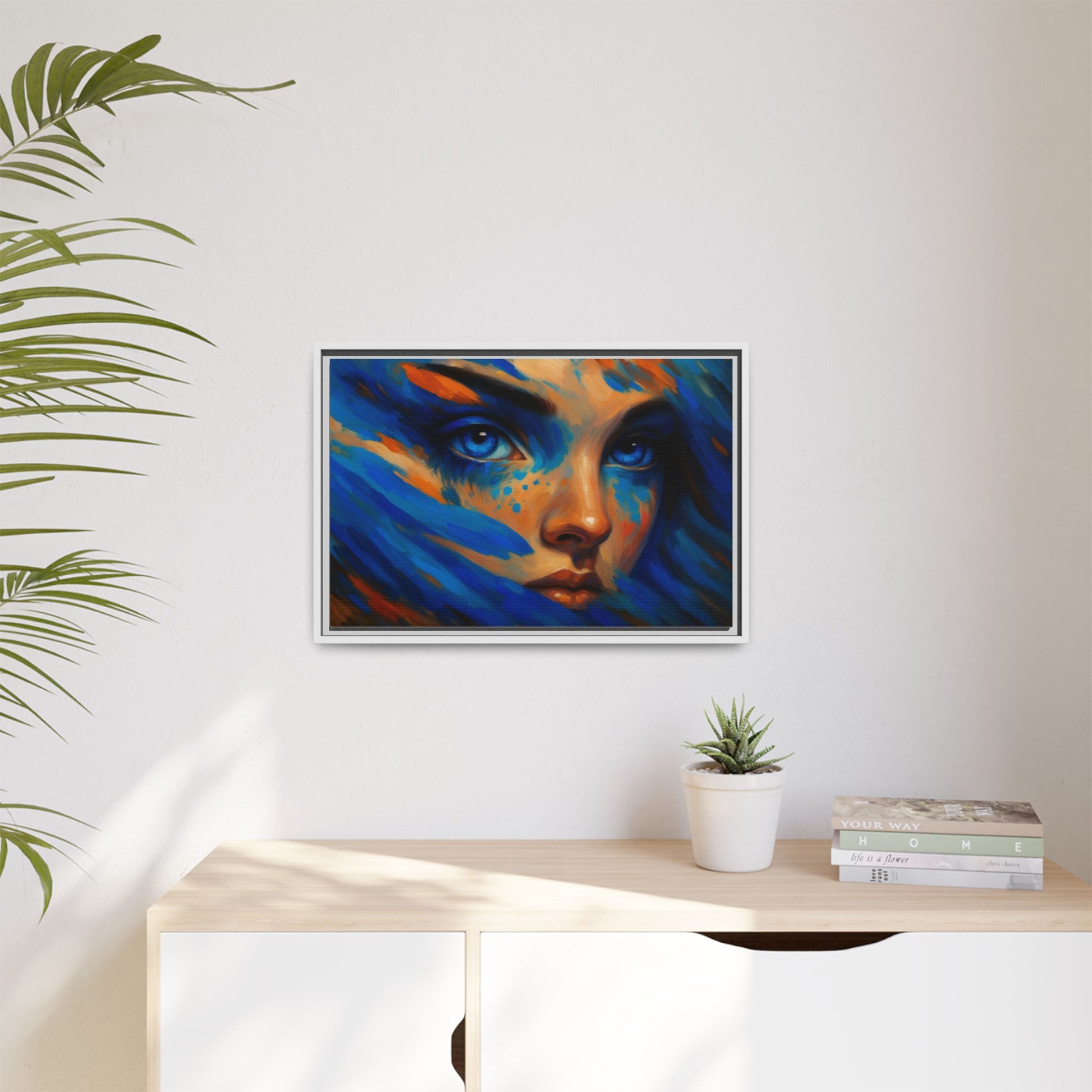 Vibrant Lady Blue Wave