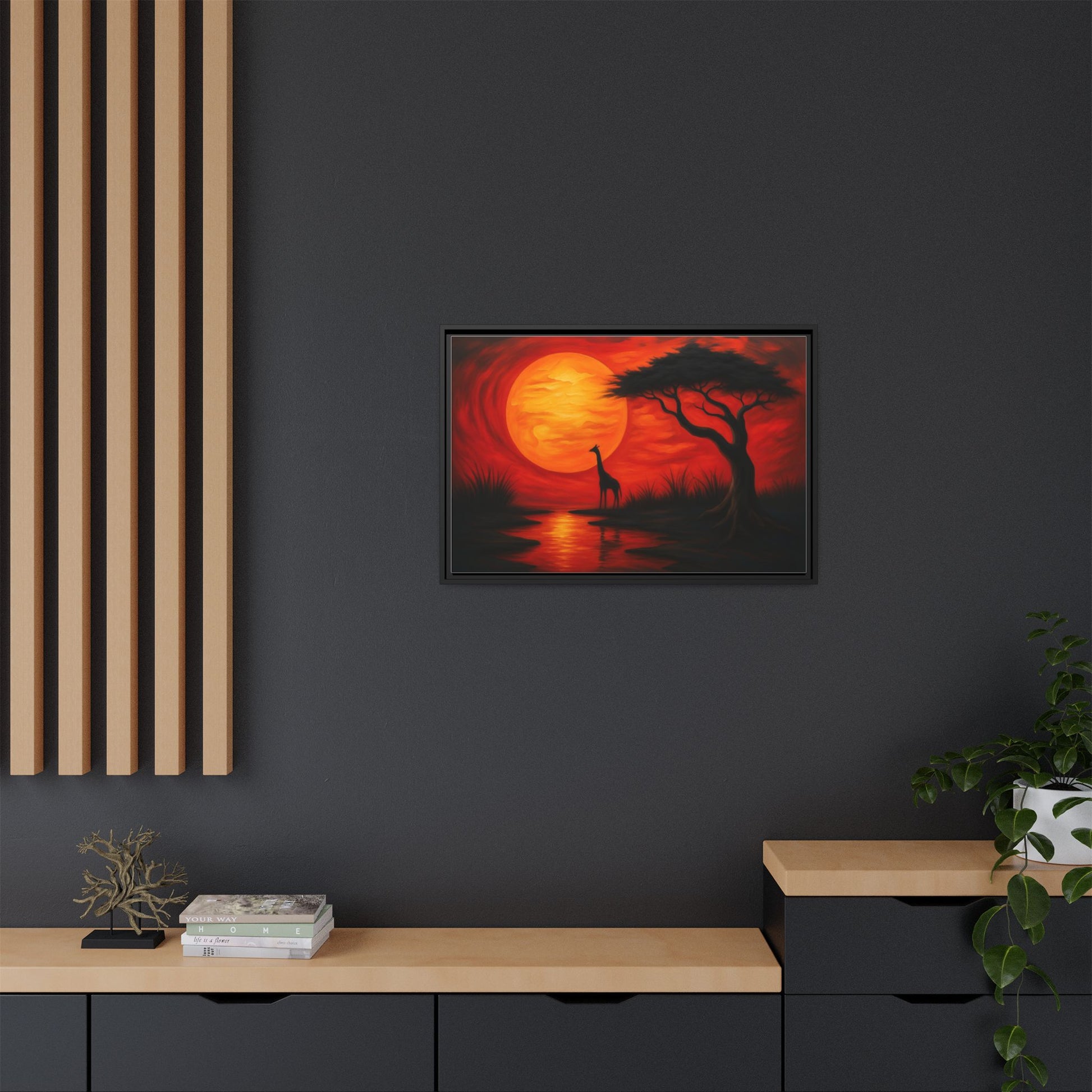 Giraffe Savanna Sunset
