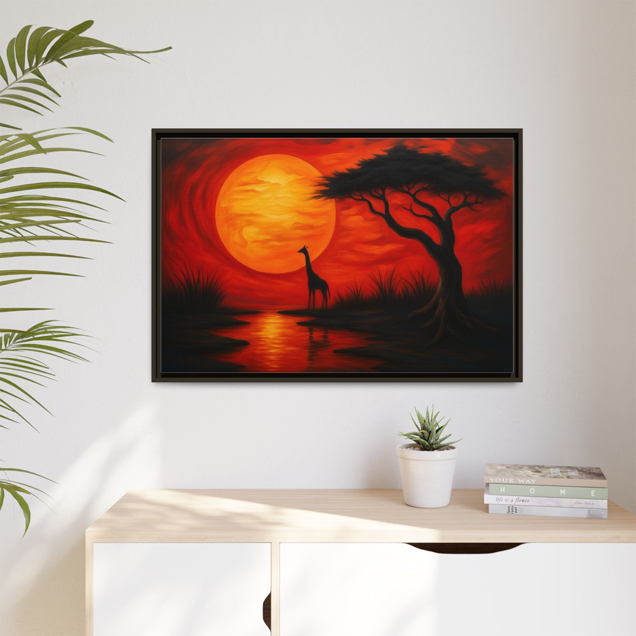 Giraffe Savanna Sunset