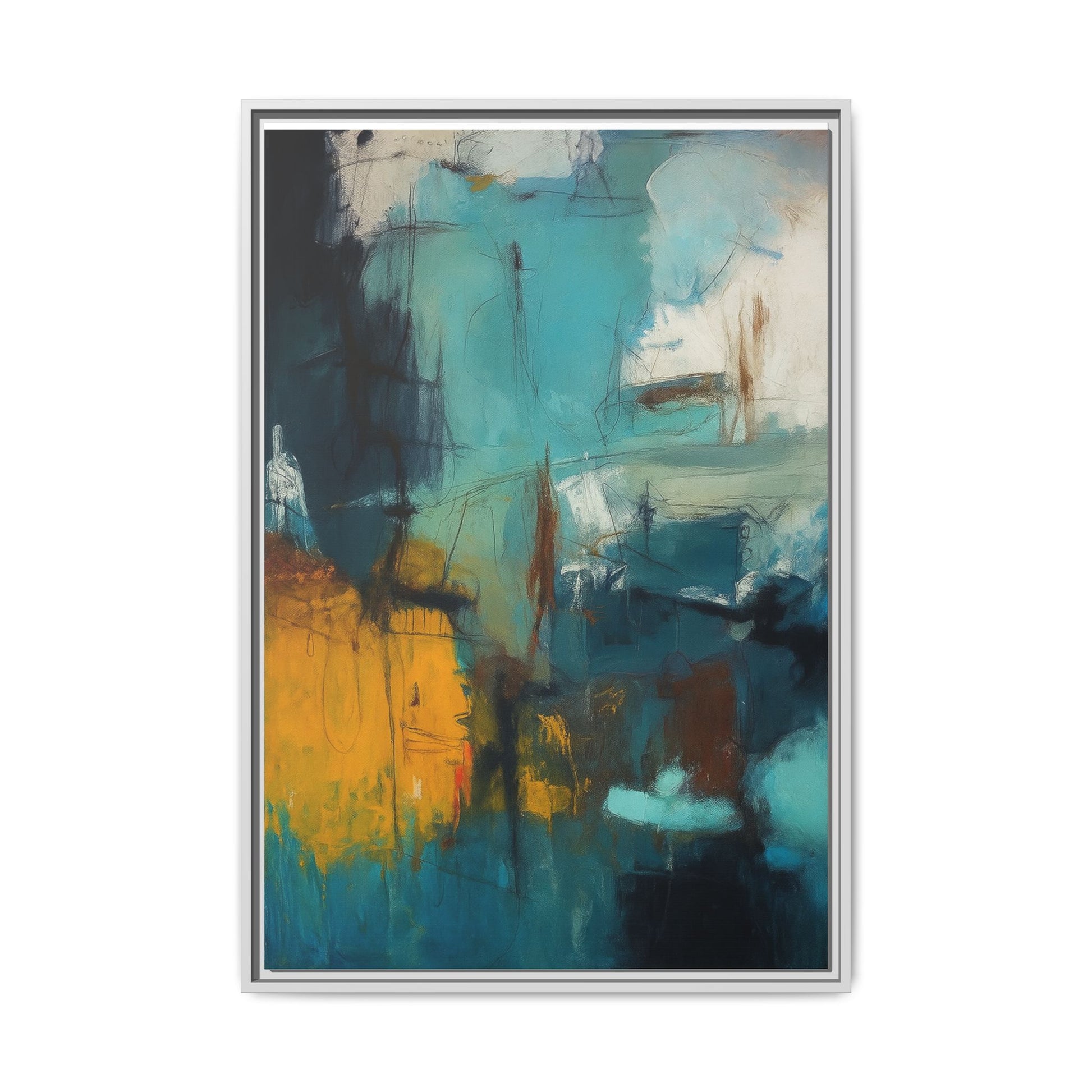 Abstract Blue Gold