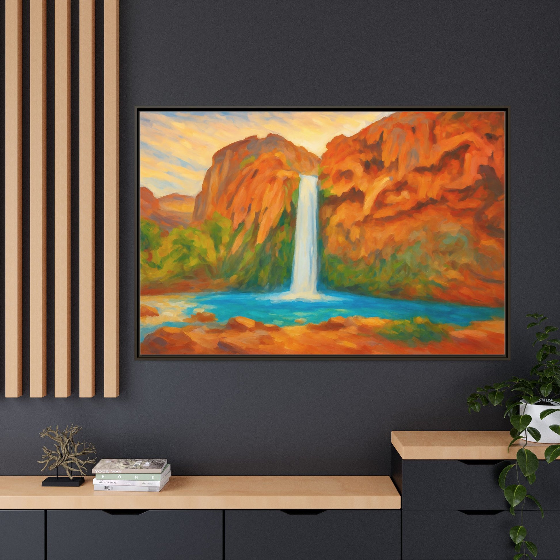 Waterfall Landscape Nature