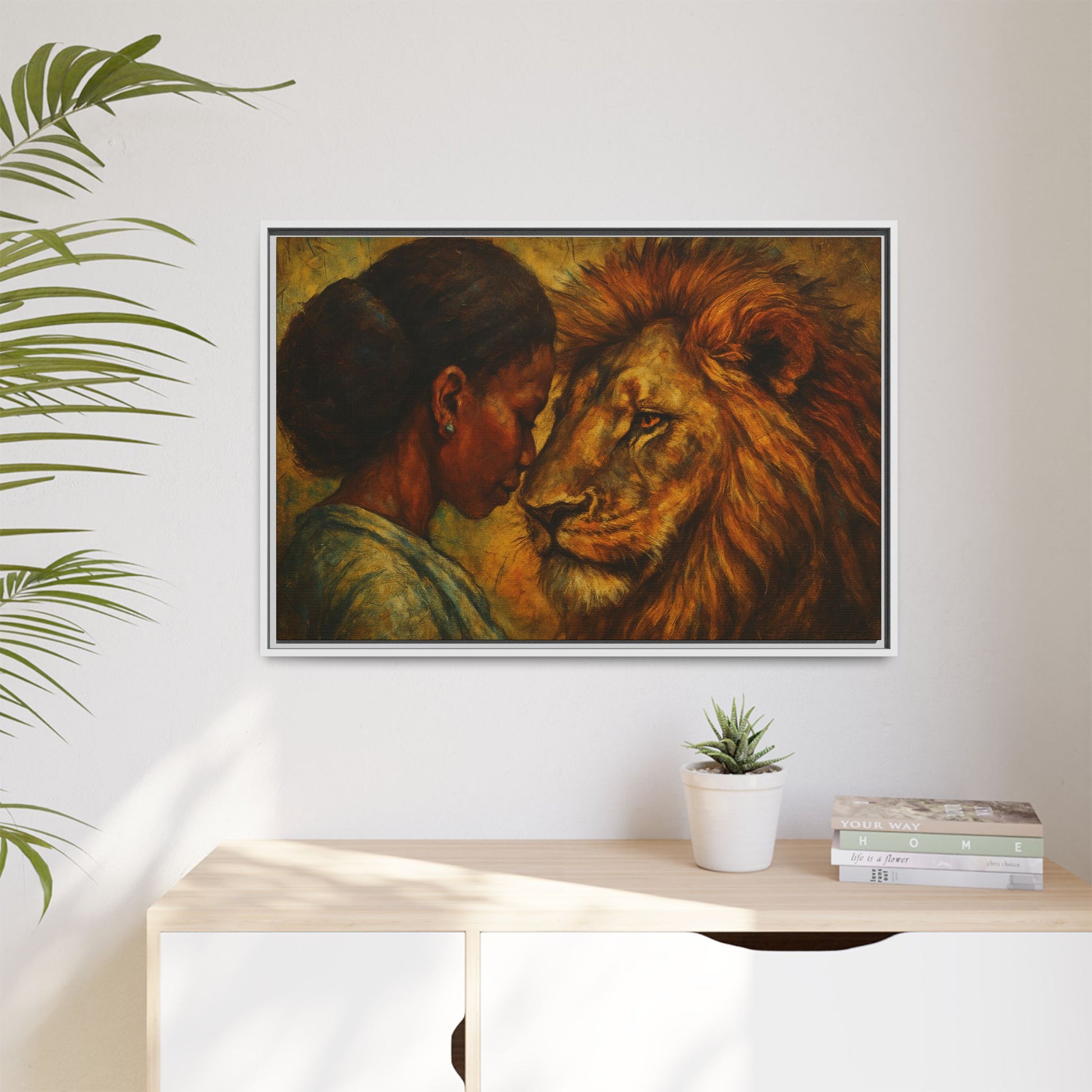 Lion and Woman