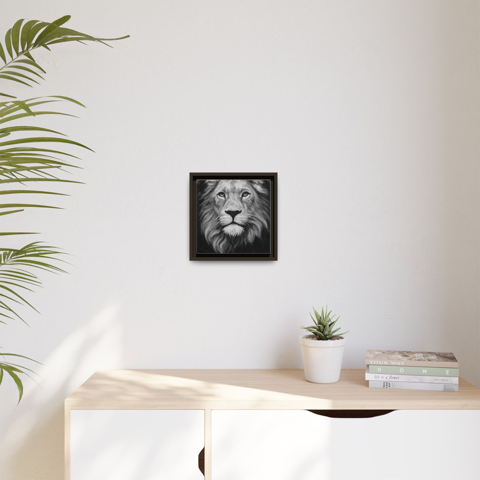 Black and White Lion 1