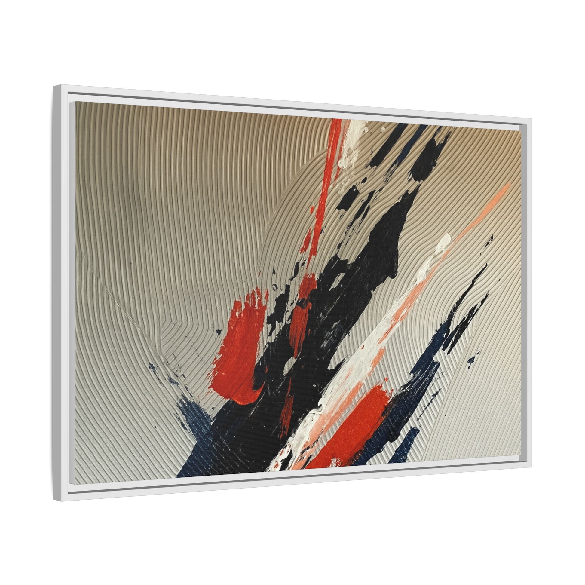 Black Red White Splatter