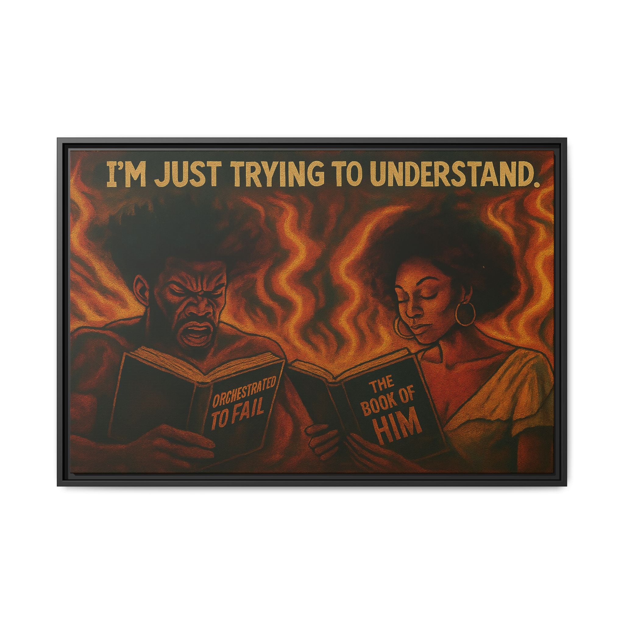 Colorful Motivational Wall Art, Inspirational Home Decor, Black Art Print, Gift for Parents, Empowerment Artwork, Framed Canvas