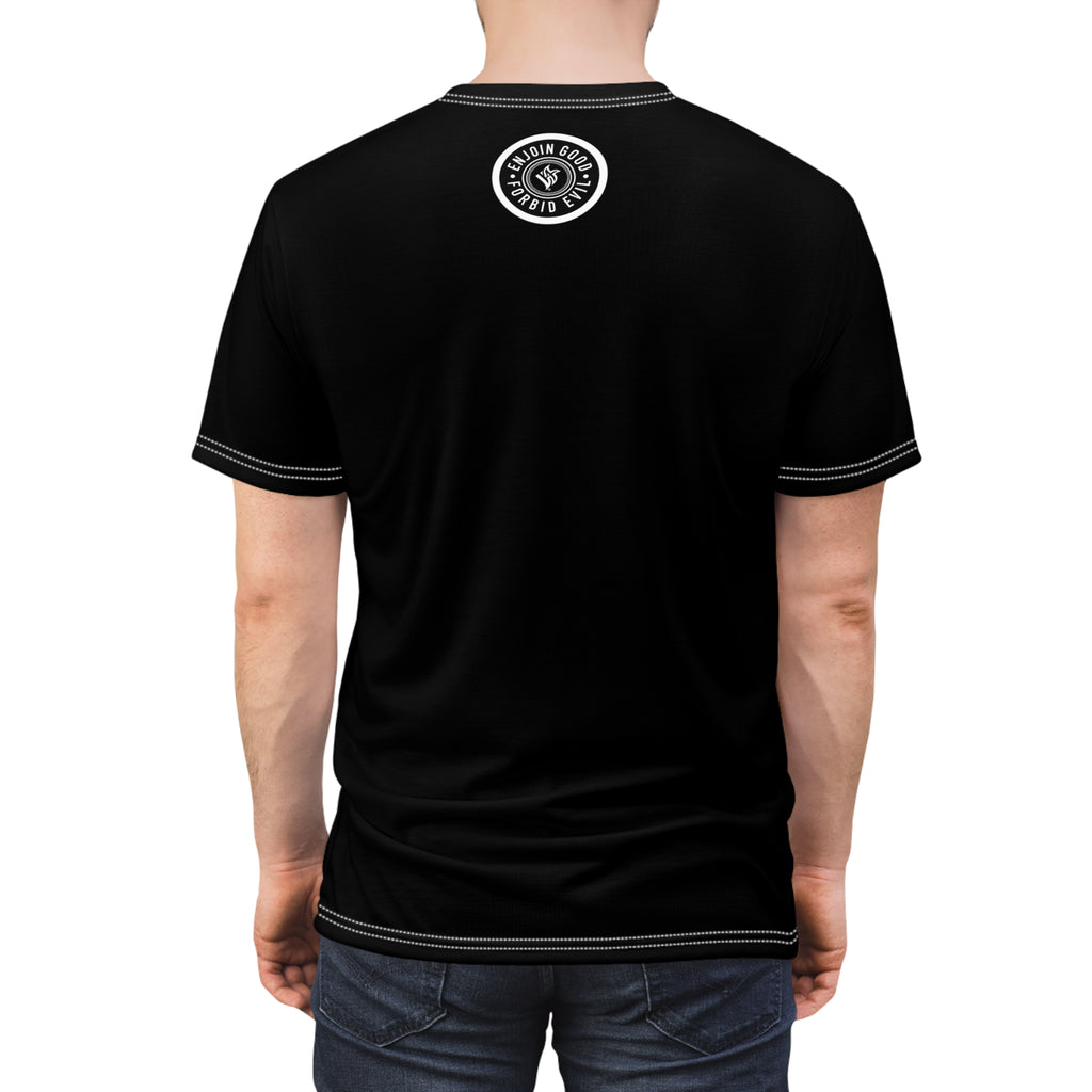 Nunchuck Enjoin Good X Forbid Evil — Black Tee