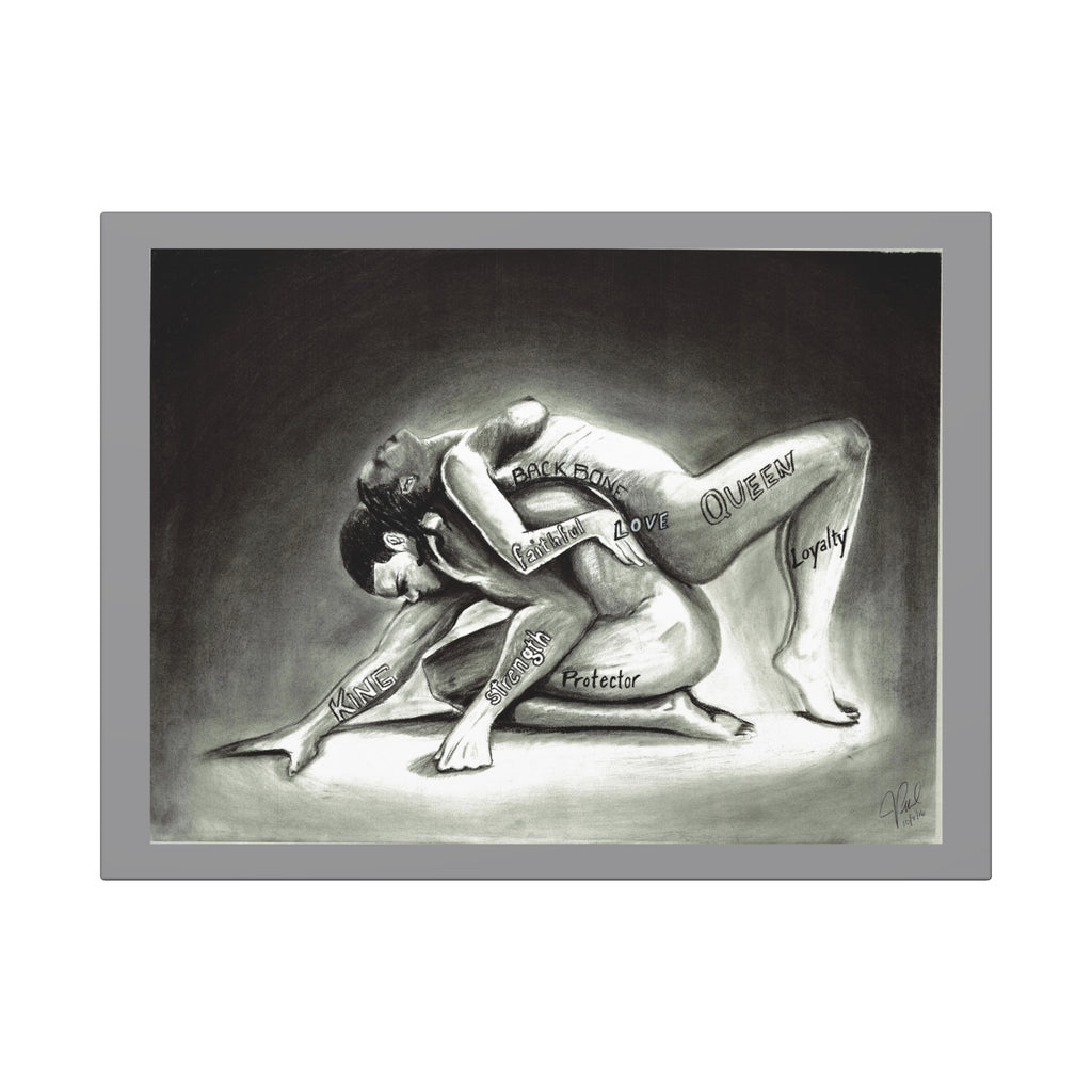 Canvas Art Wraps, Inspirational Wall Art, Modern Art Gift for Couples, Tattoo Art