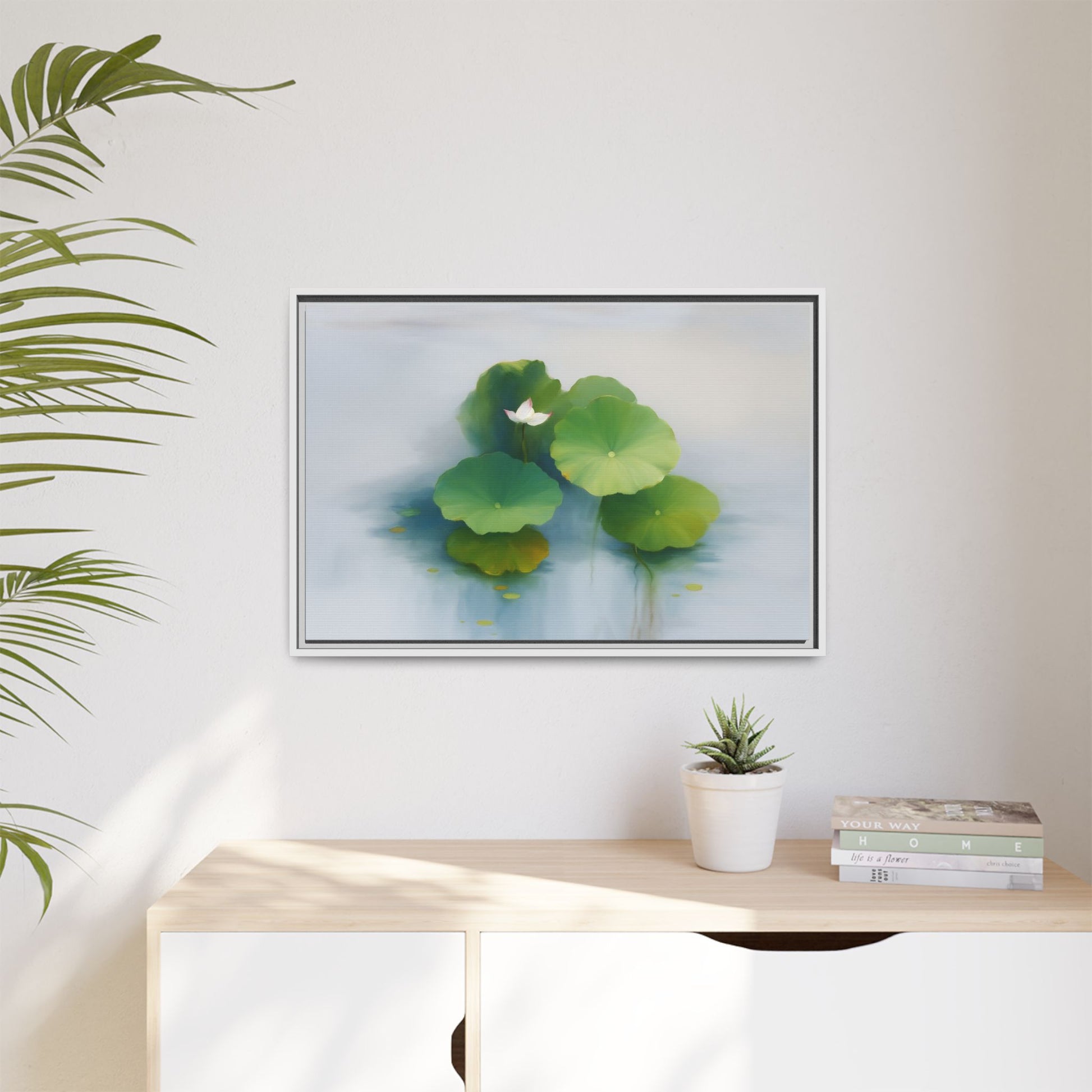 Serene Green Lotus