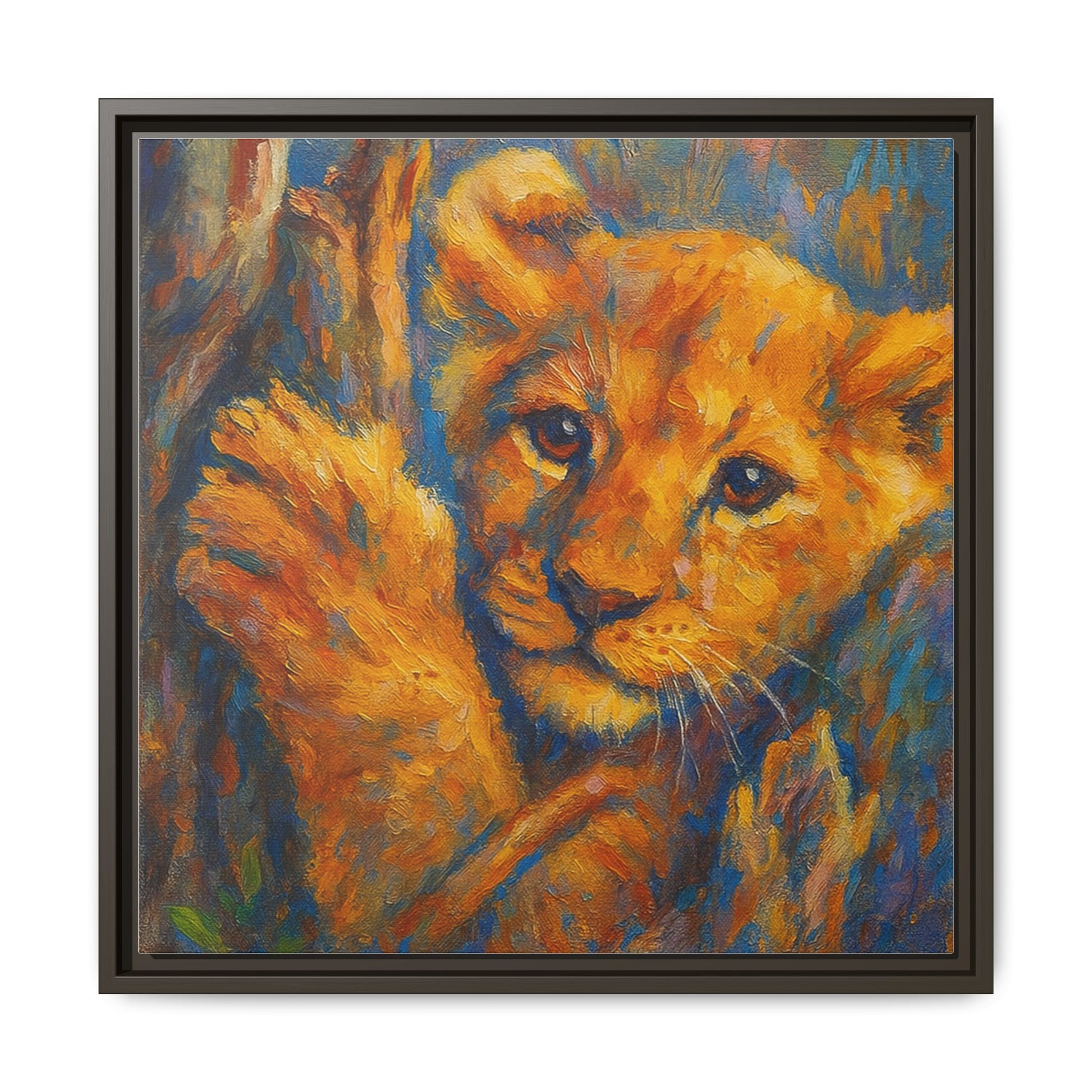 Lion Cub in Tree