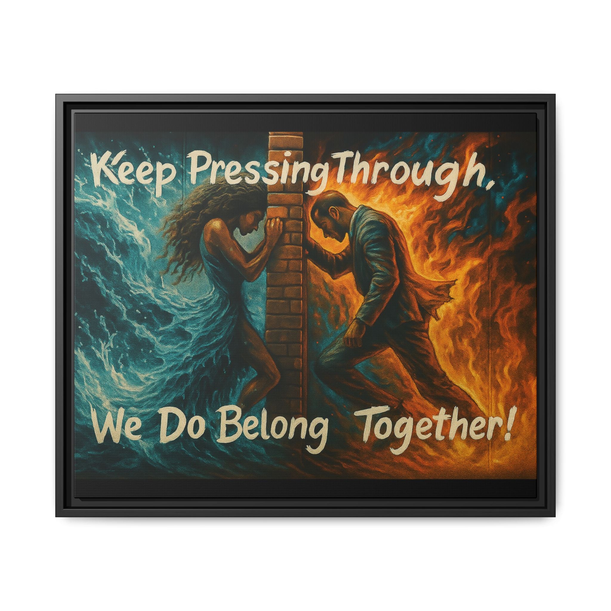 Matte Canvas, Framed (Multi-color)