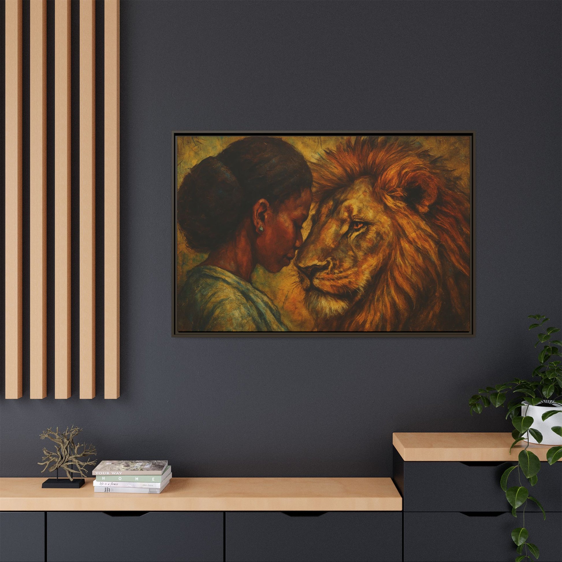Lion and Woman