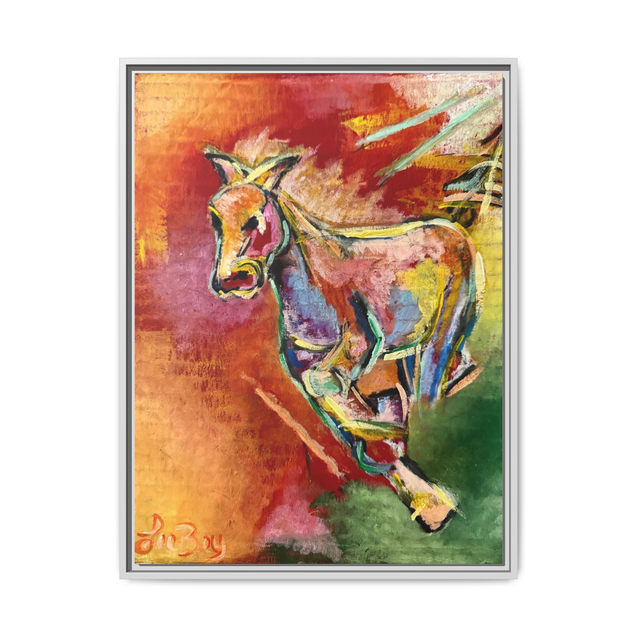 Horse Equine Color Burst