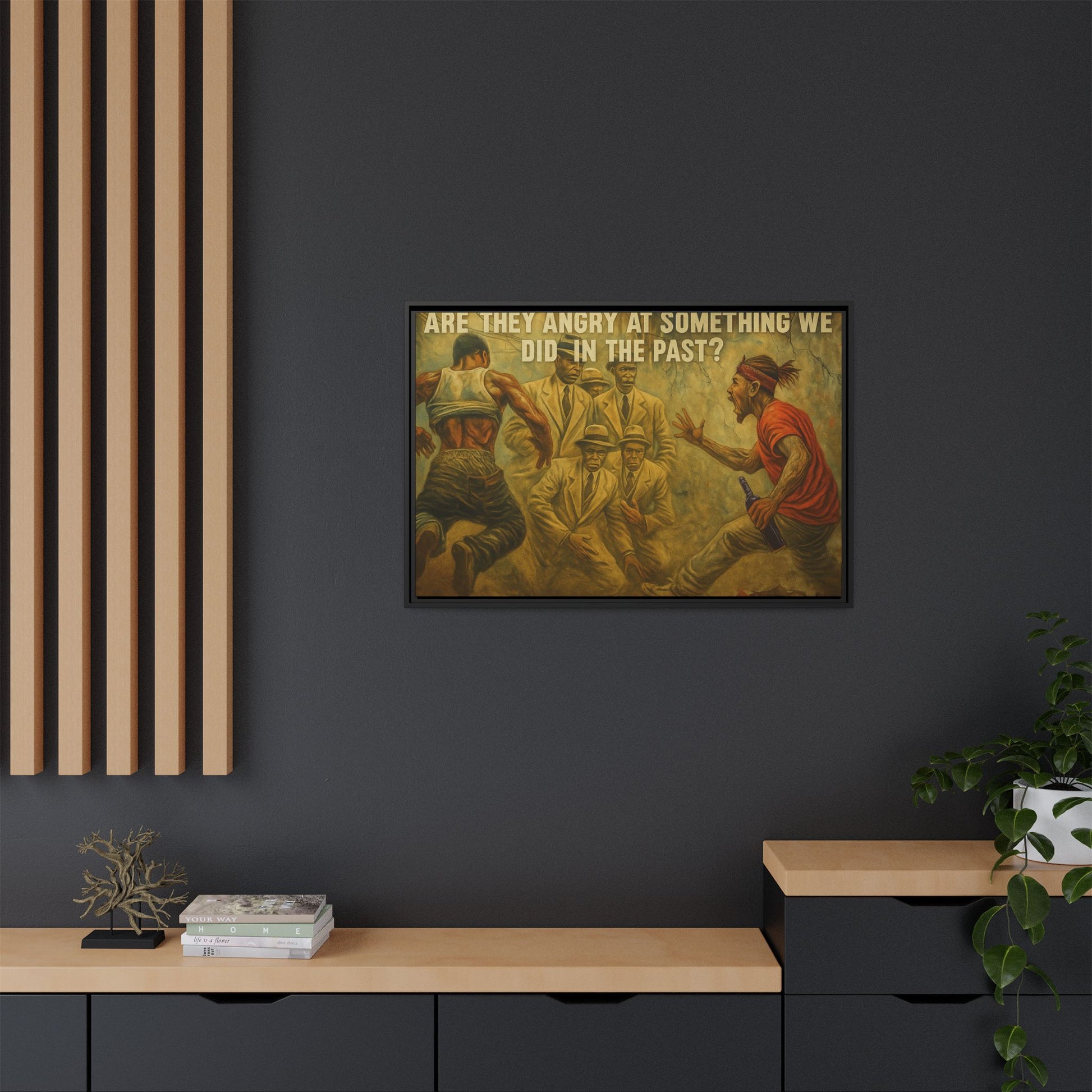 Framed Art Print: Thought-Provoking Vintage Style Wall Decor, Home Office Inspiration, Thoughtful Gift for Art Lovers