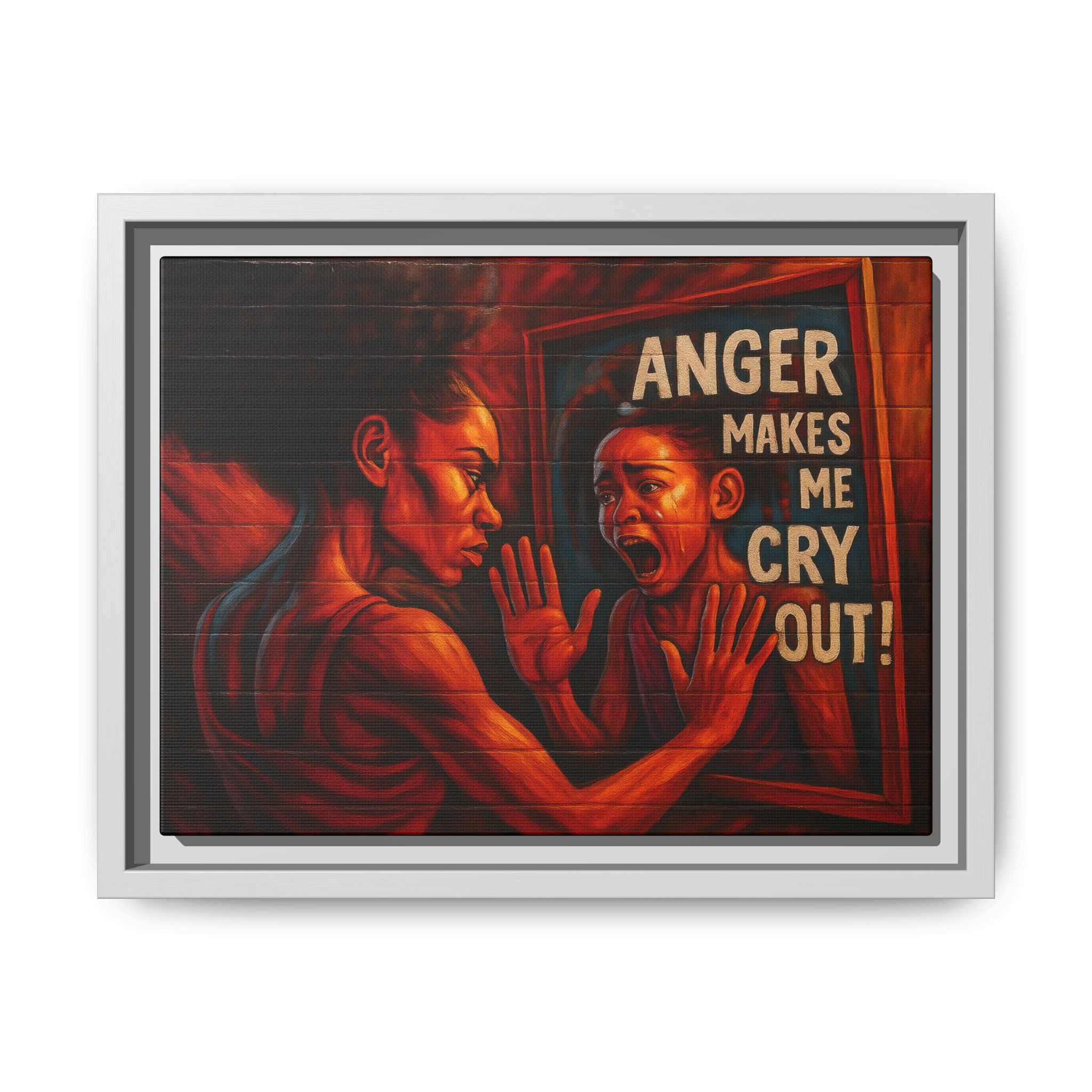 Framed Wall Art - Emotionally Resonant Canvas, Inspirational Home Decor, Powerful Motivational Gift, Unique Art for Self-Reflection