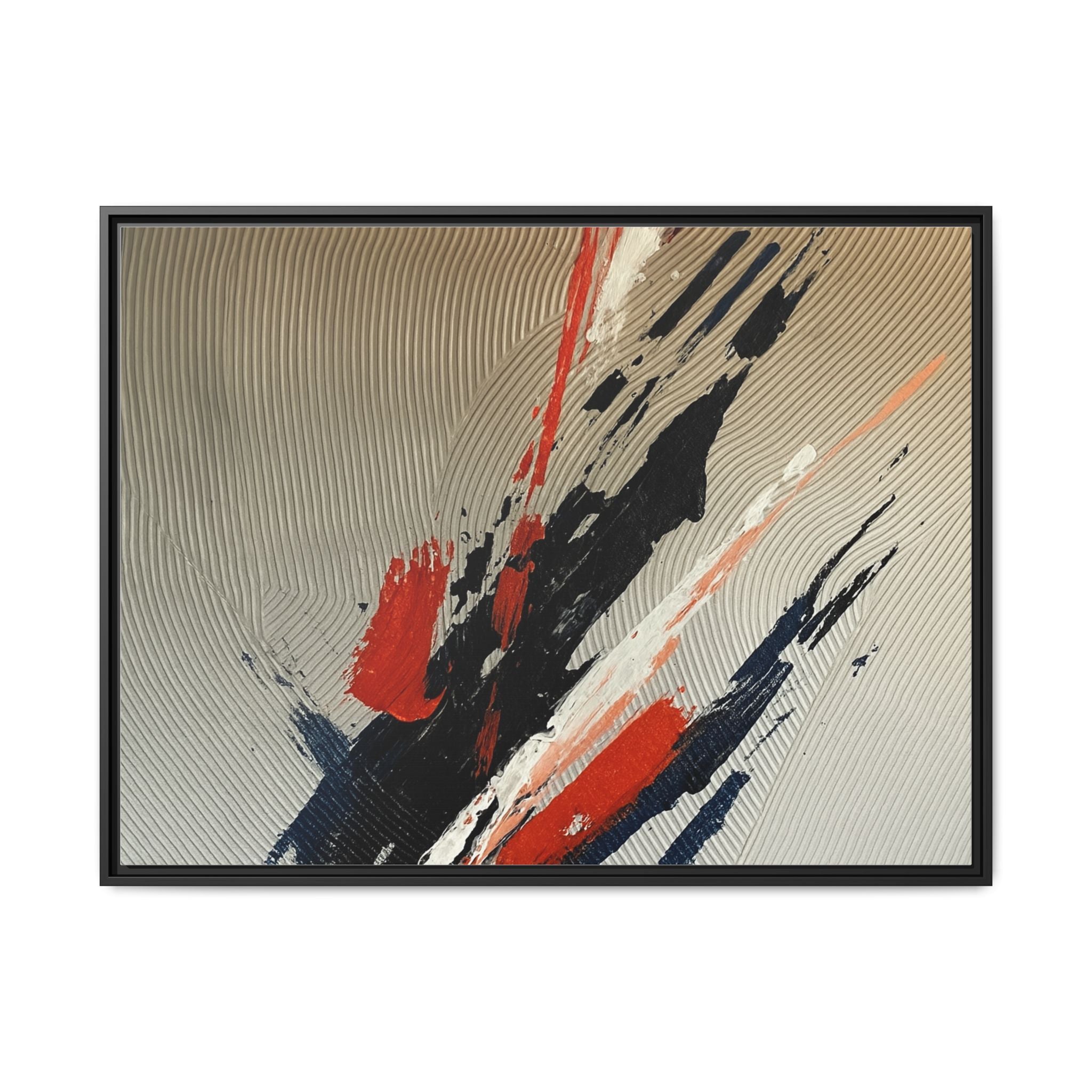 Black Red White Splatter