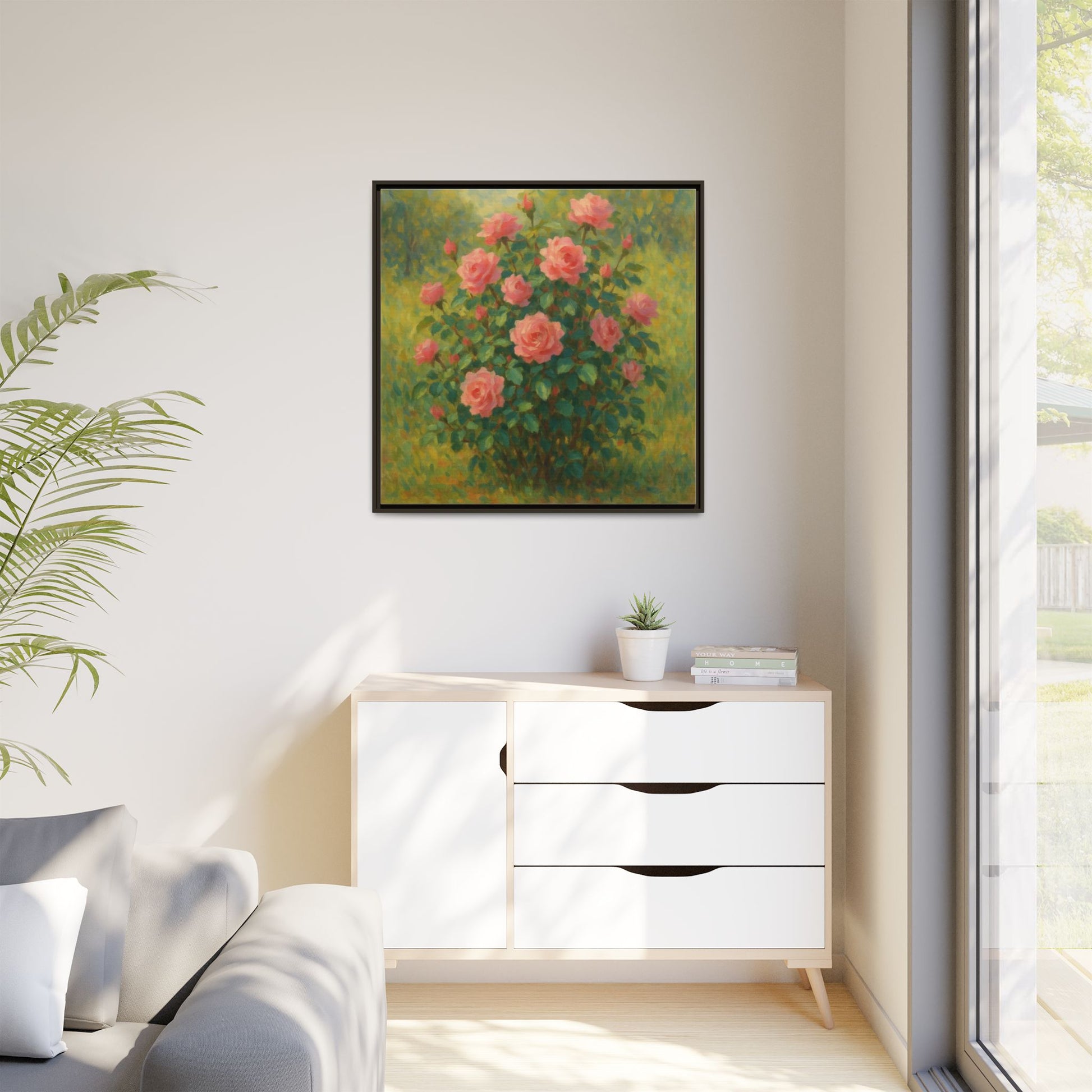 Pink Rose Bush 2