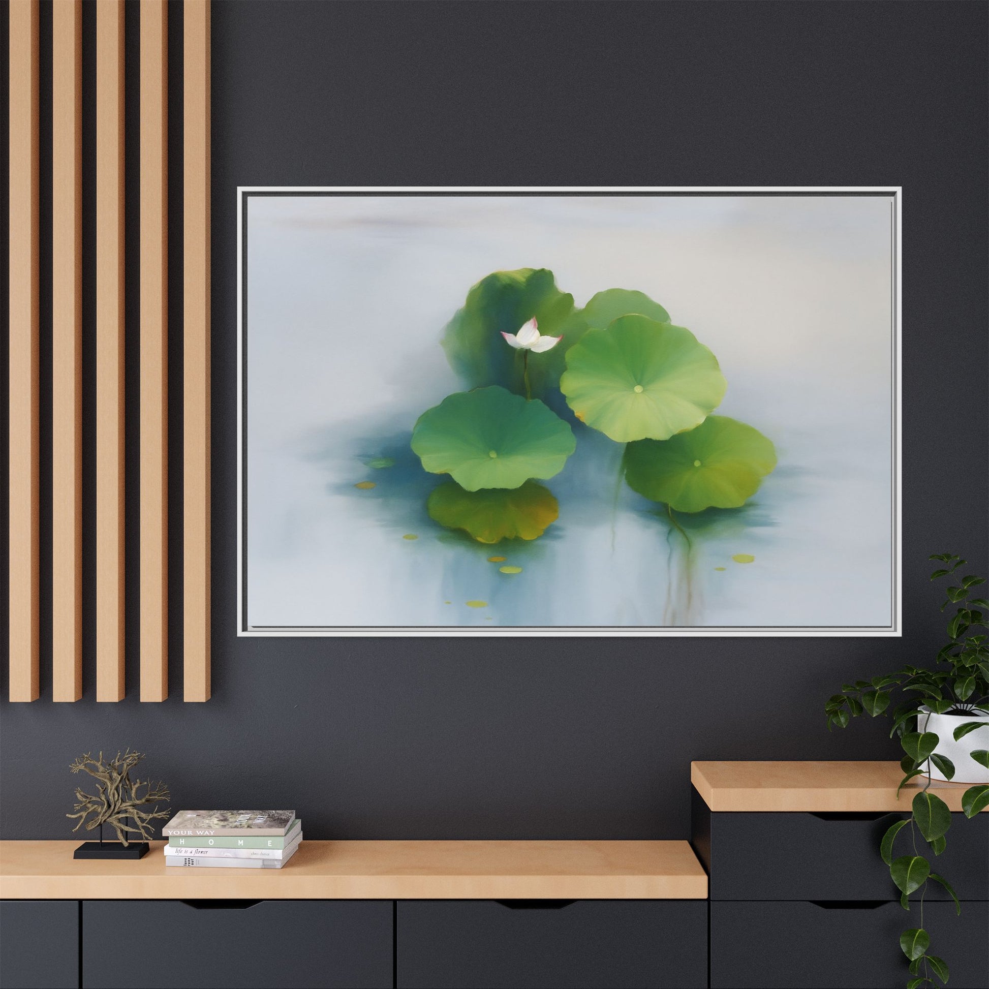 Serene Green Lotus