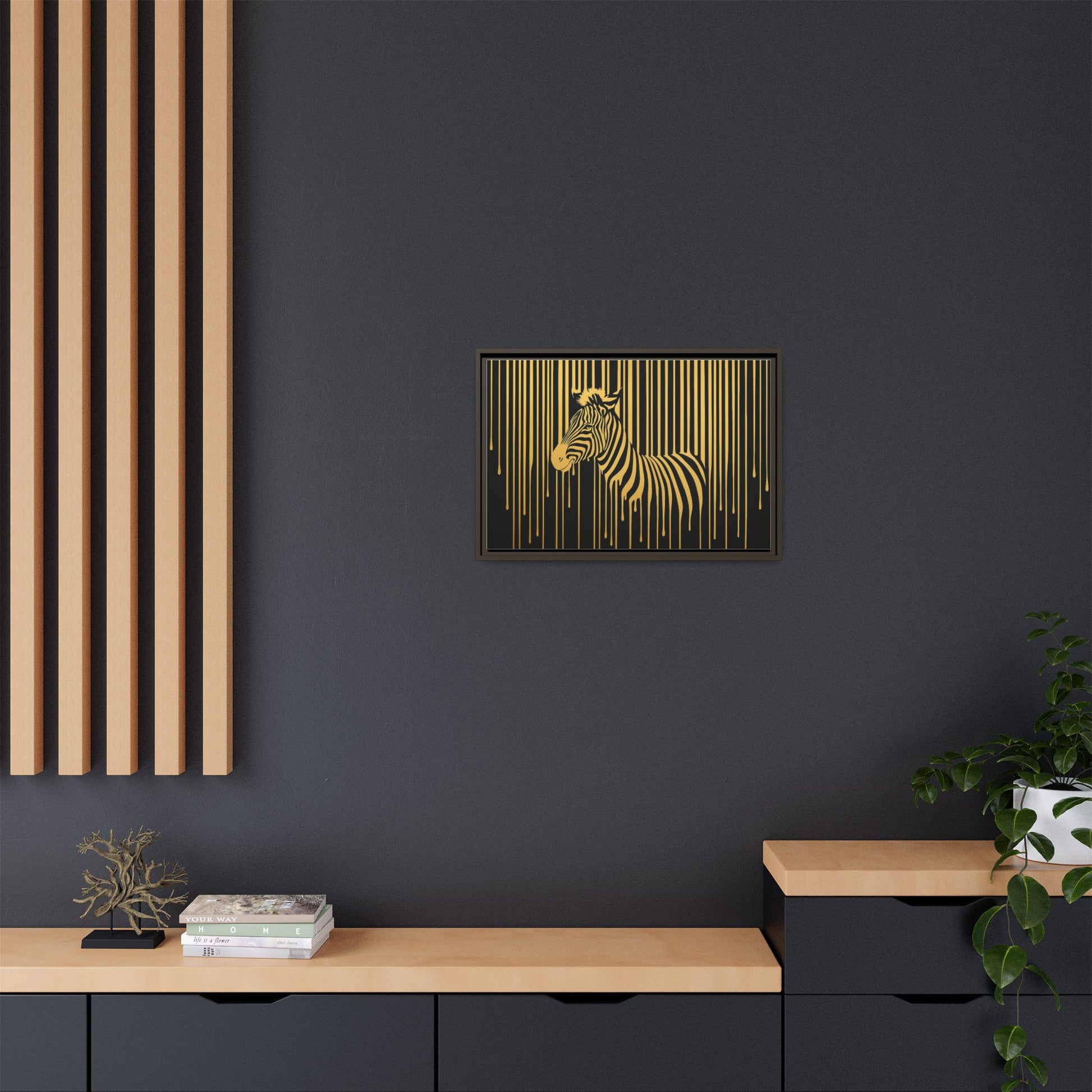 Gold Dripping Zebra