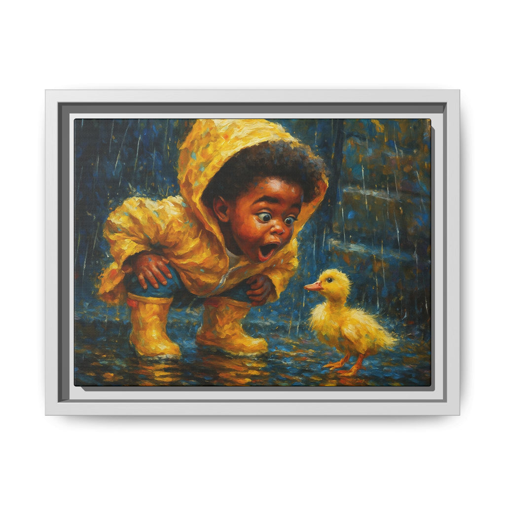 Yellow Child and Duck