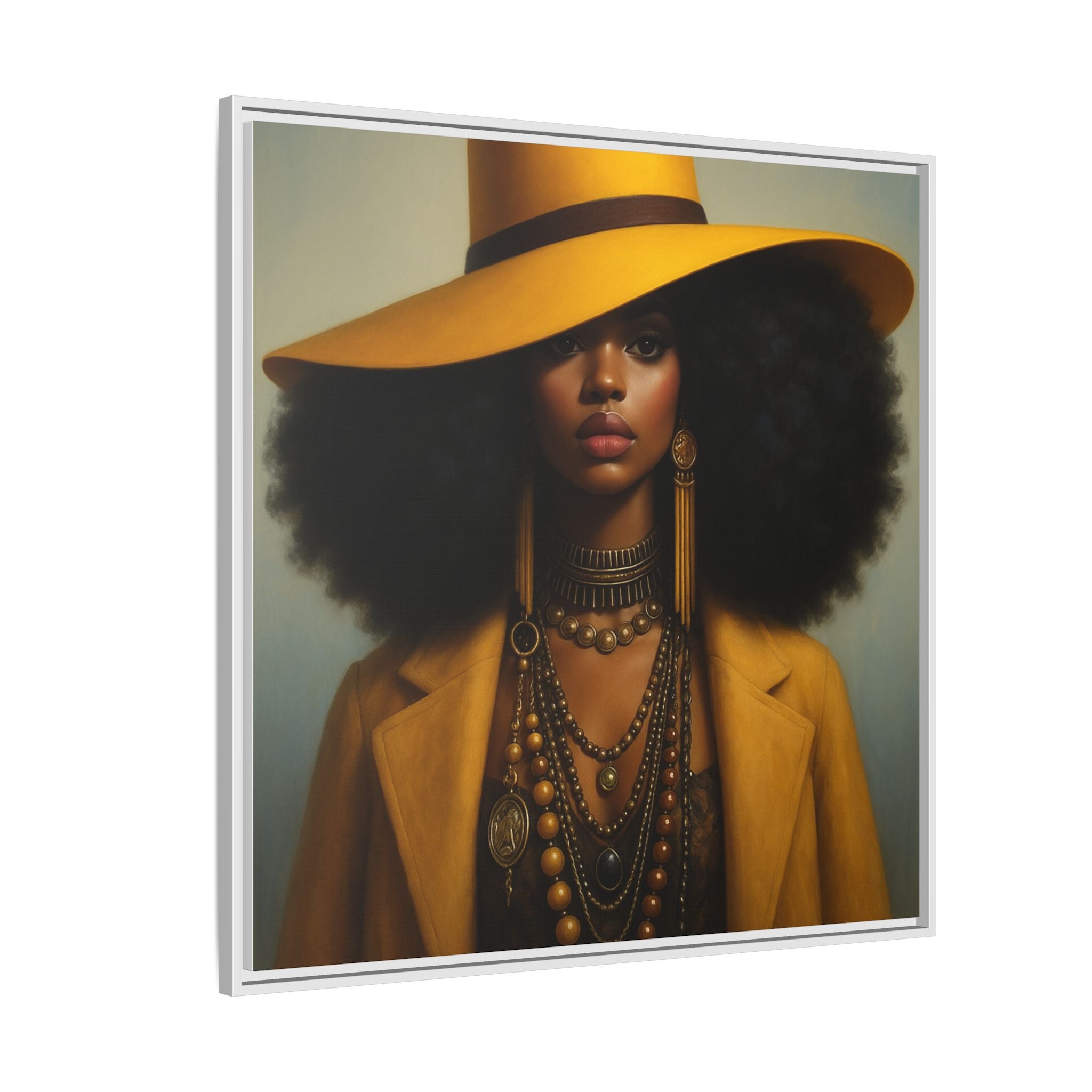 Yellow Afro Royalty of Elegance