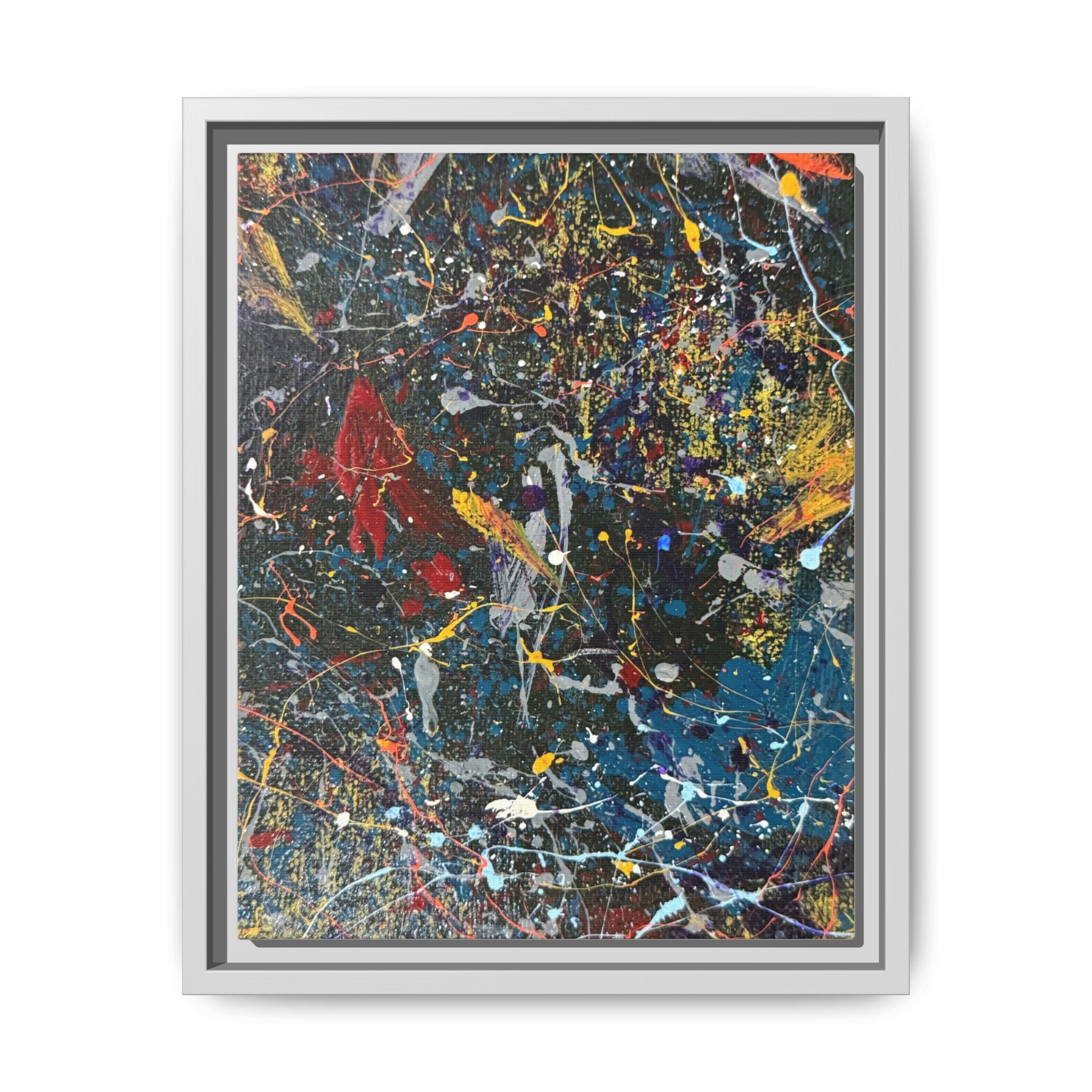 Colorful Abstract Framed Canvas Art