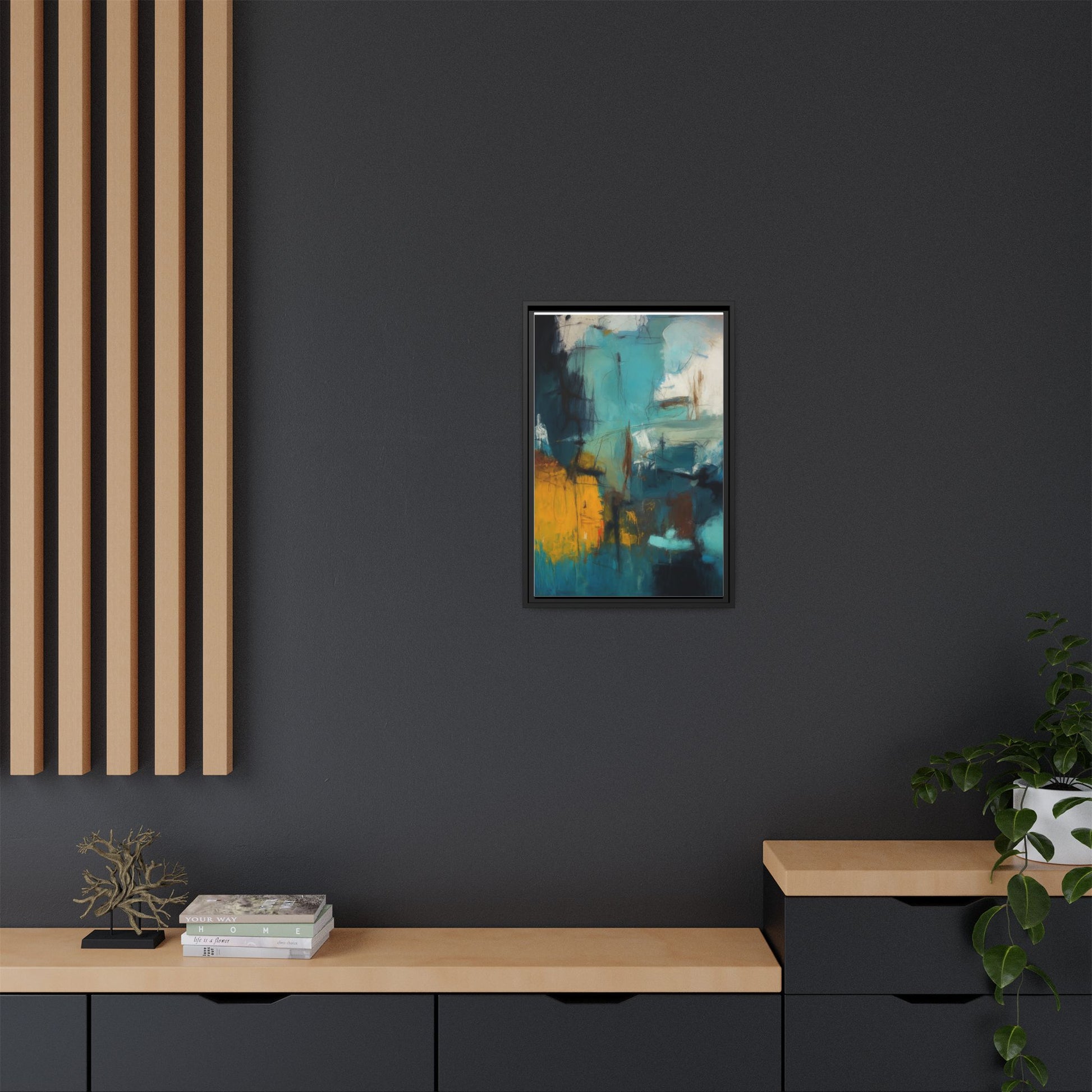 Abstract Blue Gold